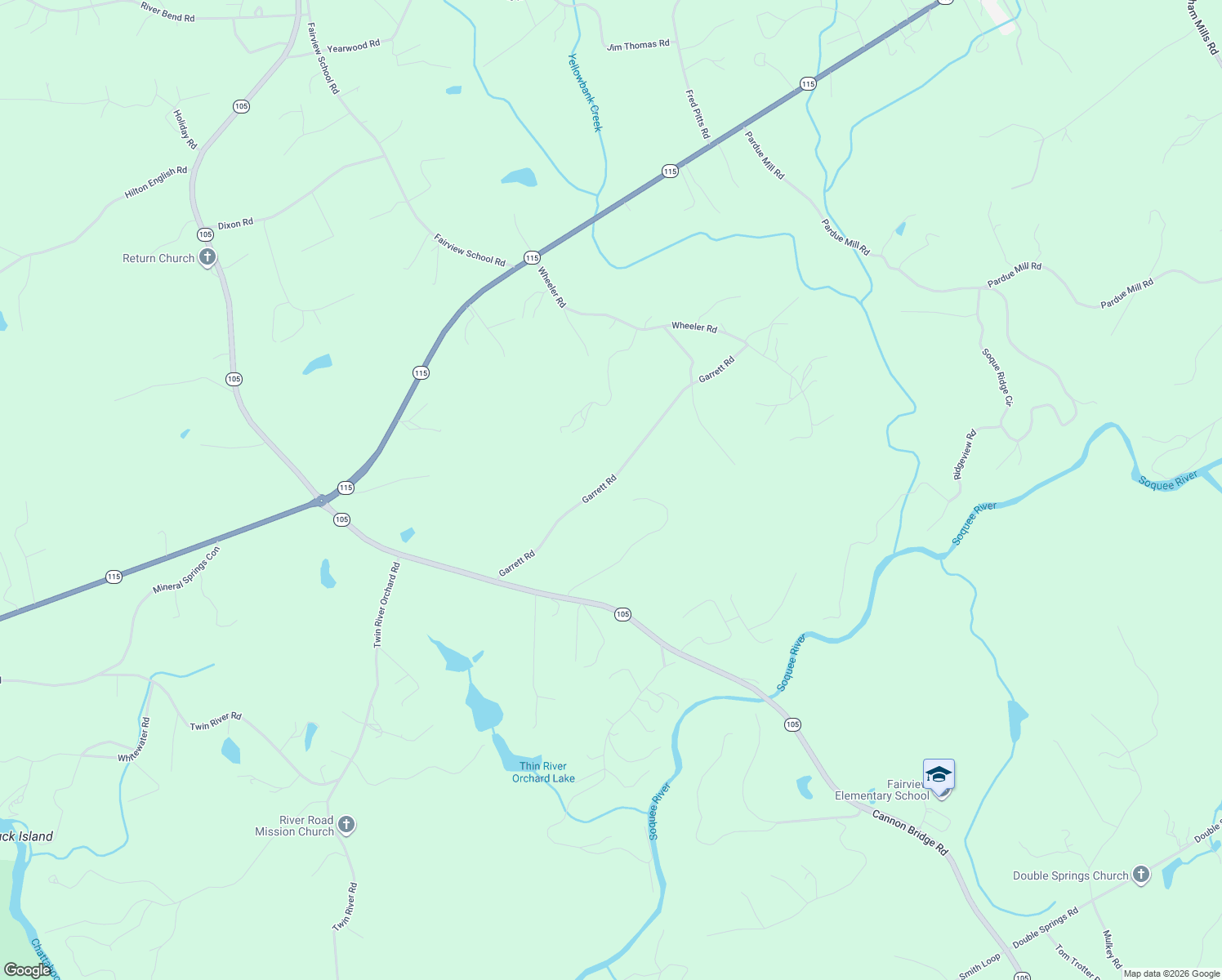 map of restaurants, bars, coffee shops, grocery stores, and more near 518 Garrett Road in Demorest