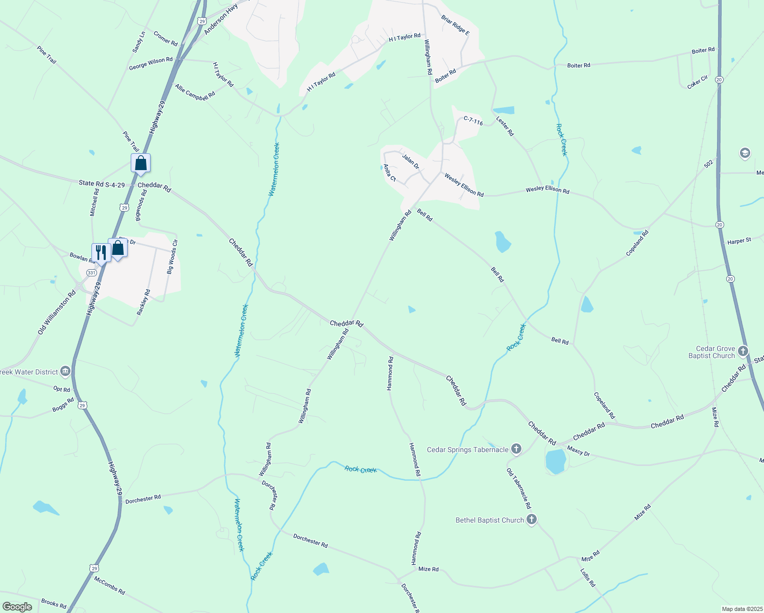 map of restaurants, bars, coffee shops, grocery stores, and more near 418 Cheddar Hill Drive in Belton