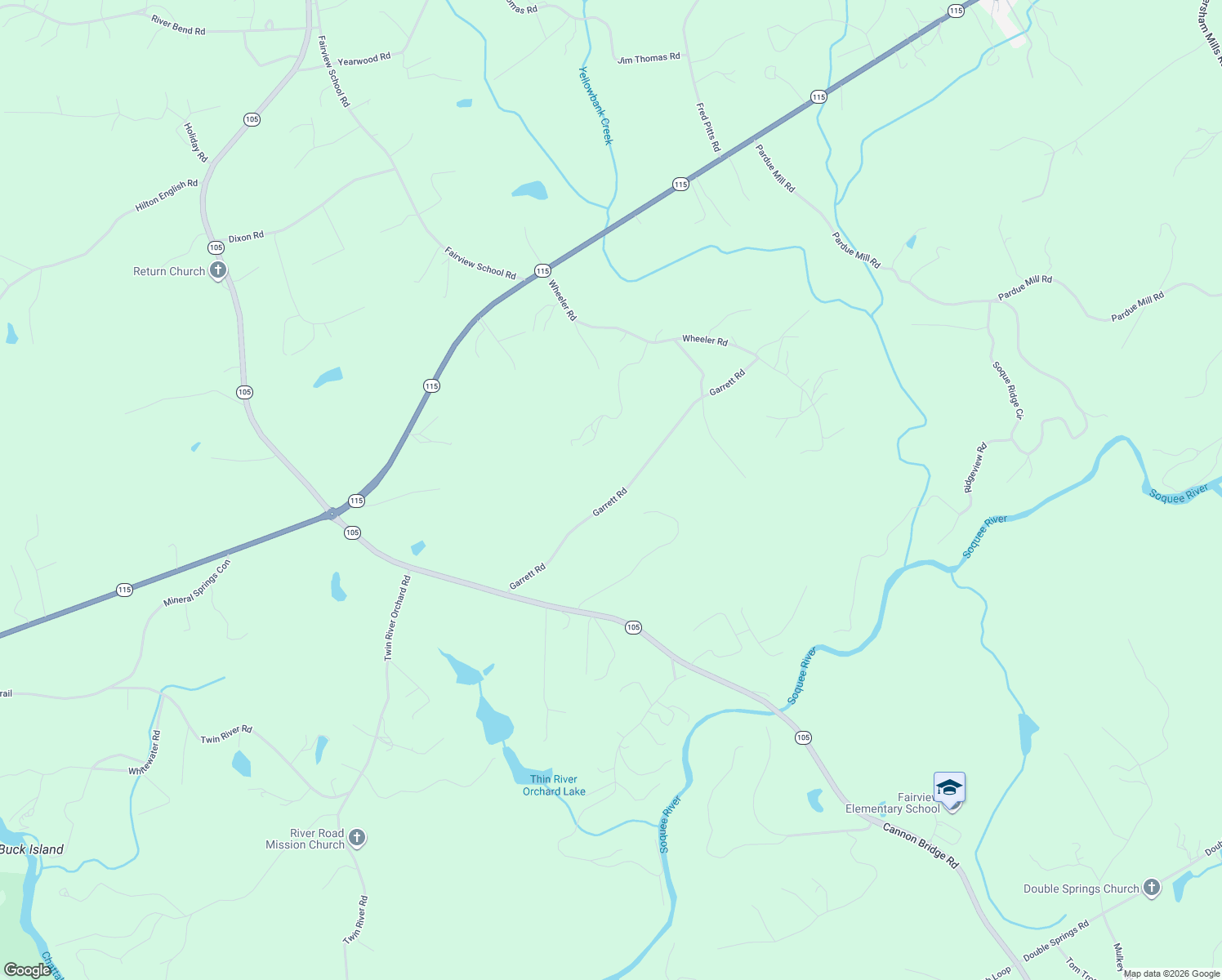 map of restaurants, bars, coffee shops, grocery stores, and more near 518 Garrett Road in Demorest