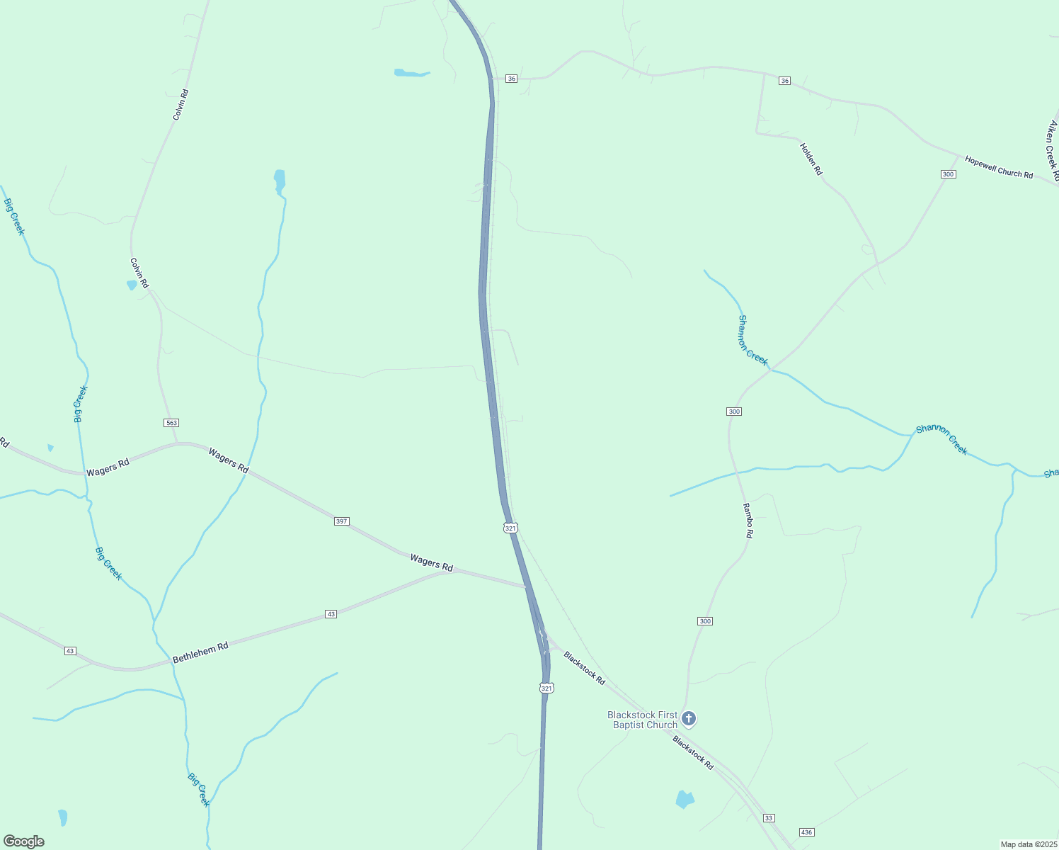 map of restaurants, bars, coffee shops, grocery stores, and more near 2614 Oppie Drive in Blackstock