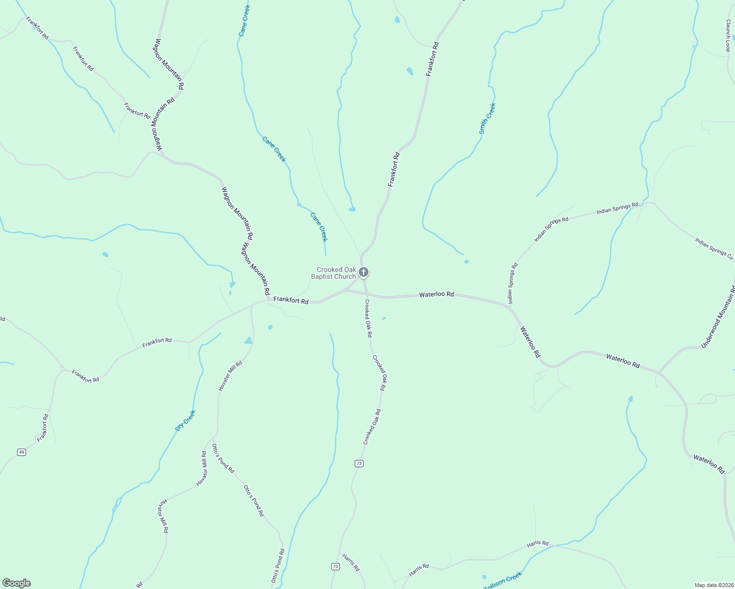 map of restaurants, bars, coffee shops, grocery stores, and more near 581 Crooked Oak Road in Russellville