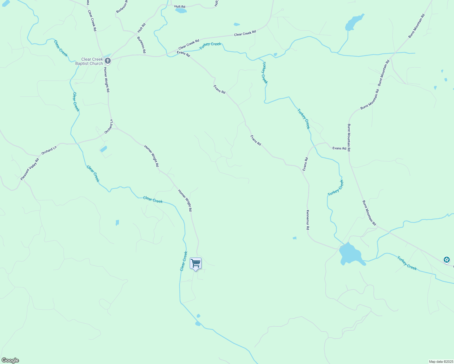map of restaurants, bars, coffee shops, grocery stores, and more near Twisted Oak Road in Gilmer County