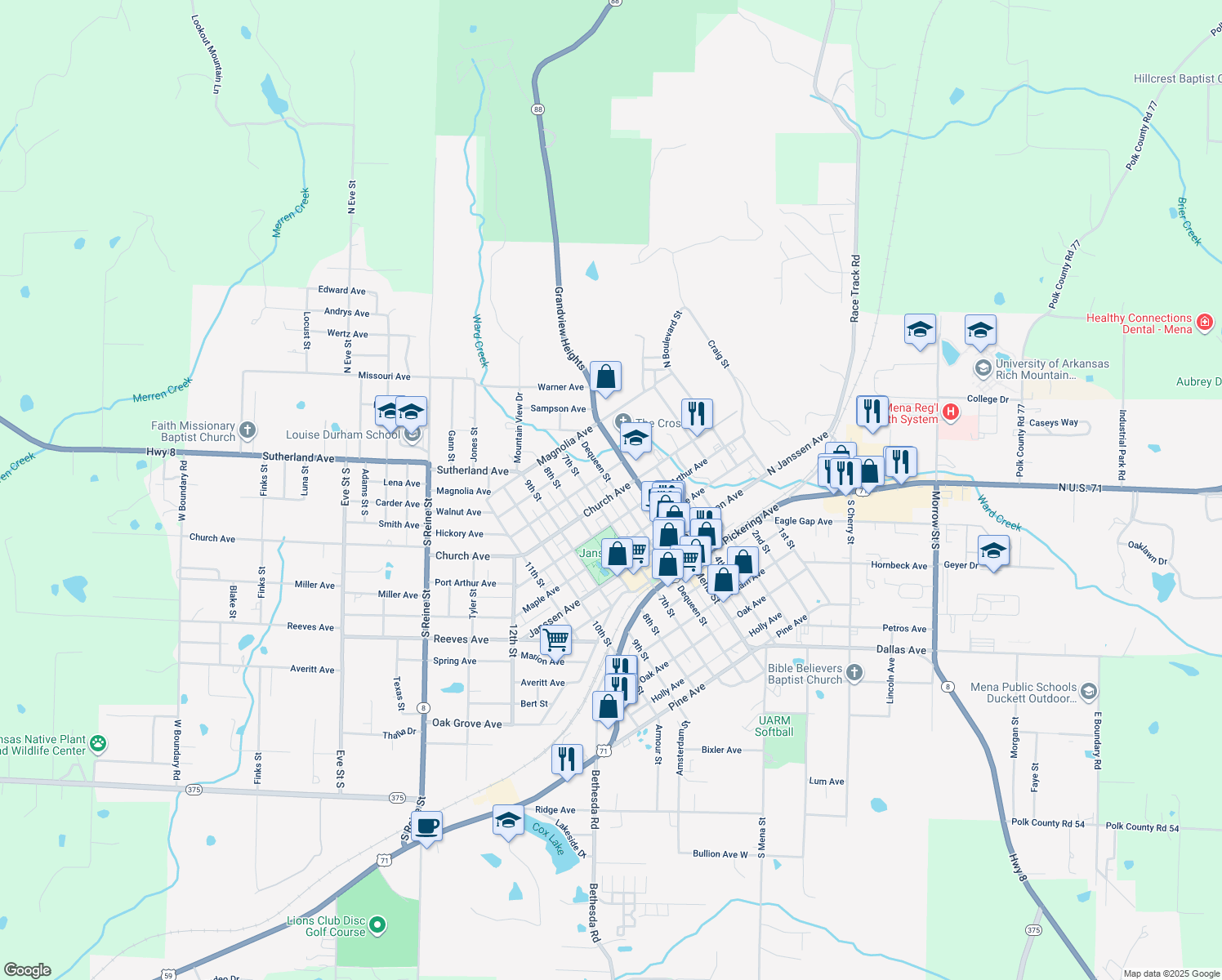 403 Dequeen Street, Mena AR Walk Score