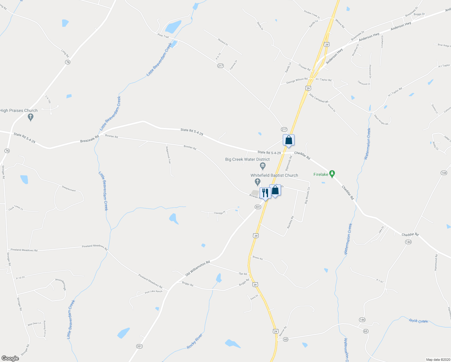 map of restaurants, bars, coffee shops, grocery stores, and more near 123 Bowlan Road in Belton