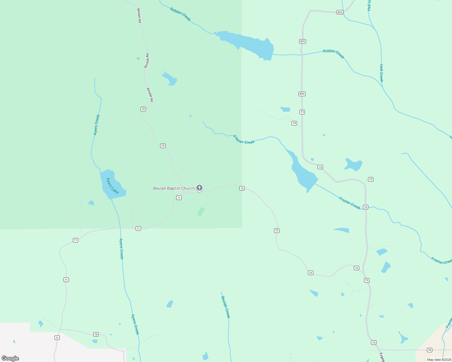 map of restaurants, bars, coffee shops, grocery stores, and more near 1119 County Road 72 in Myrtle