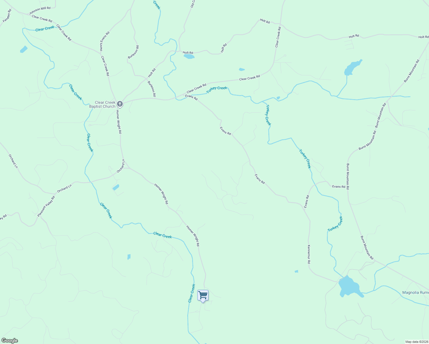 map of restaurants, bars, coffee shops, grocery stores, and more near 802 Evans Road in Ellijay