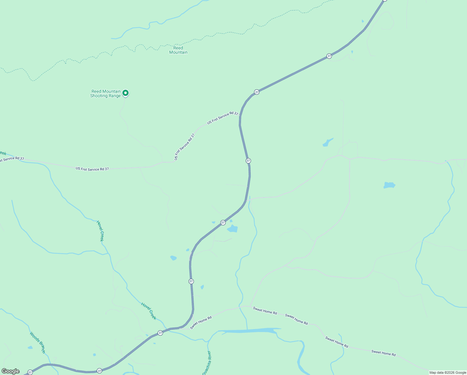 map of restaurants, bars, coffee shops, grocery stores, and more near 27 South Crescent Drive in Mount Ida