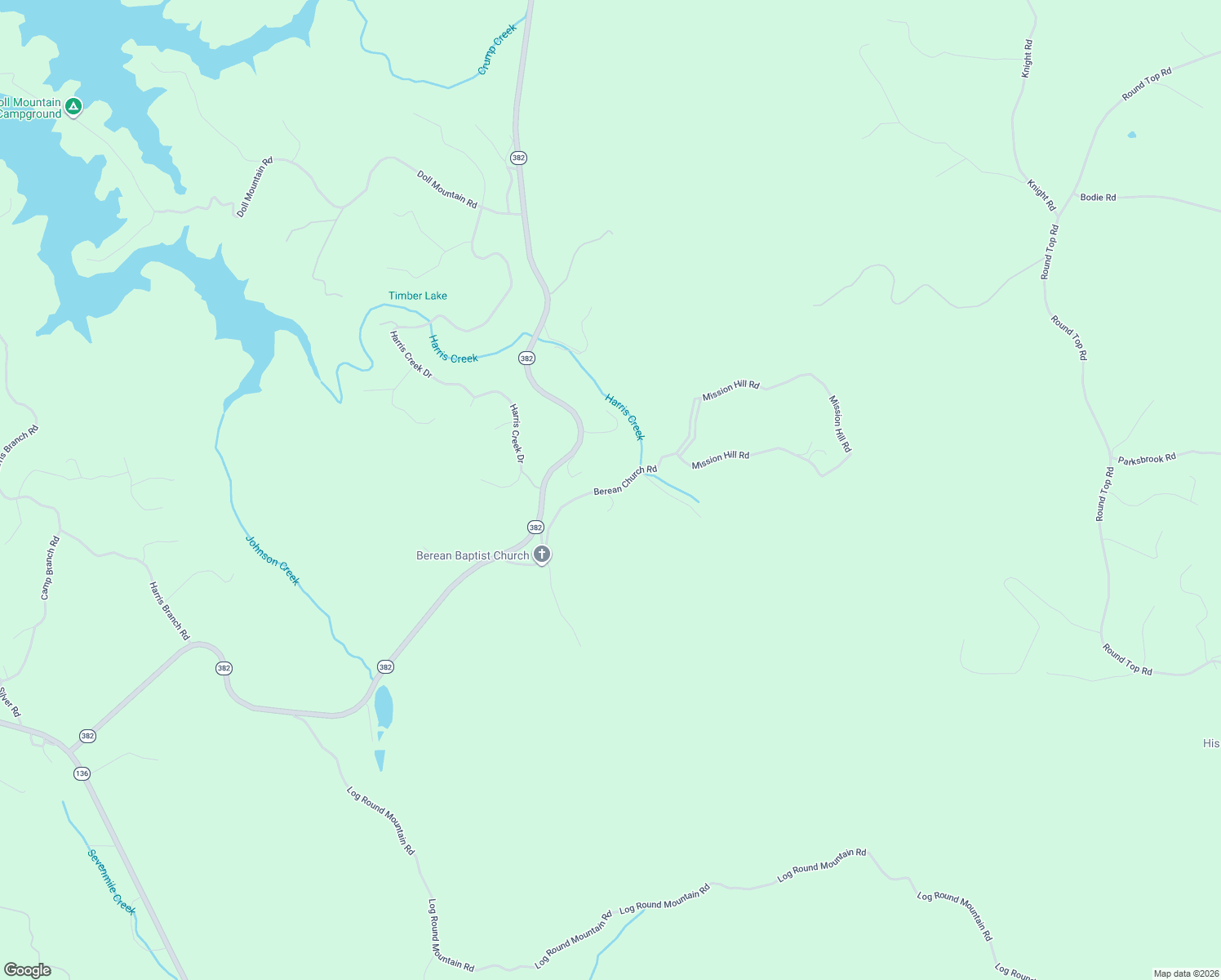 map of restaurants, bars, coffee shops, grocery stores, and more near 312 Berean Church Road in Ellijay