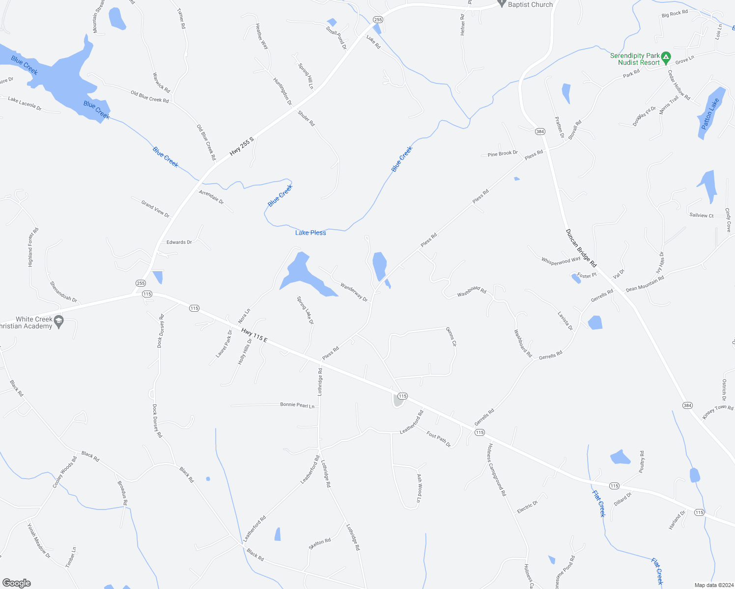 map of restaurants, bars, coffee shops, grocery stores, and more near 94 Wanderway Drive in Cleveland