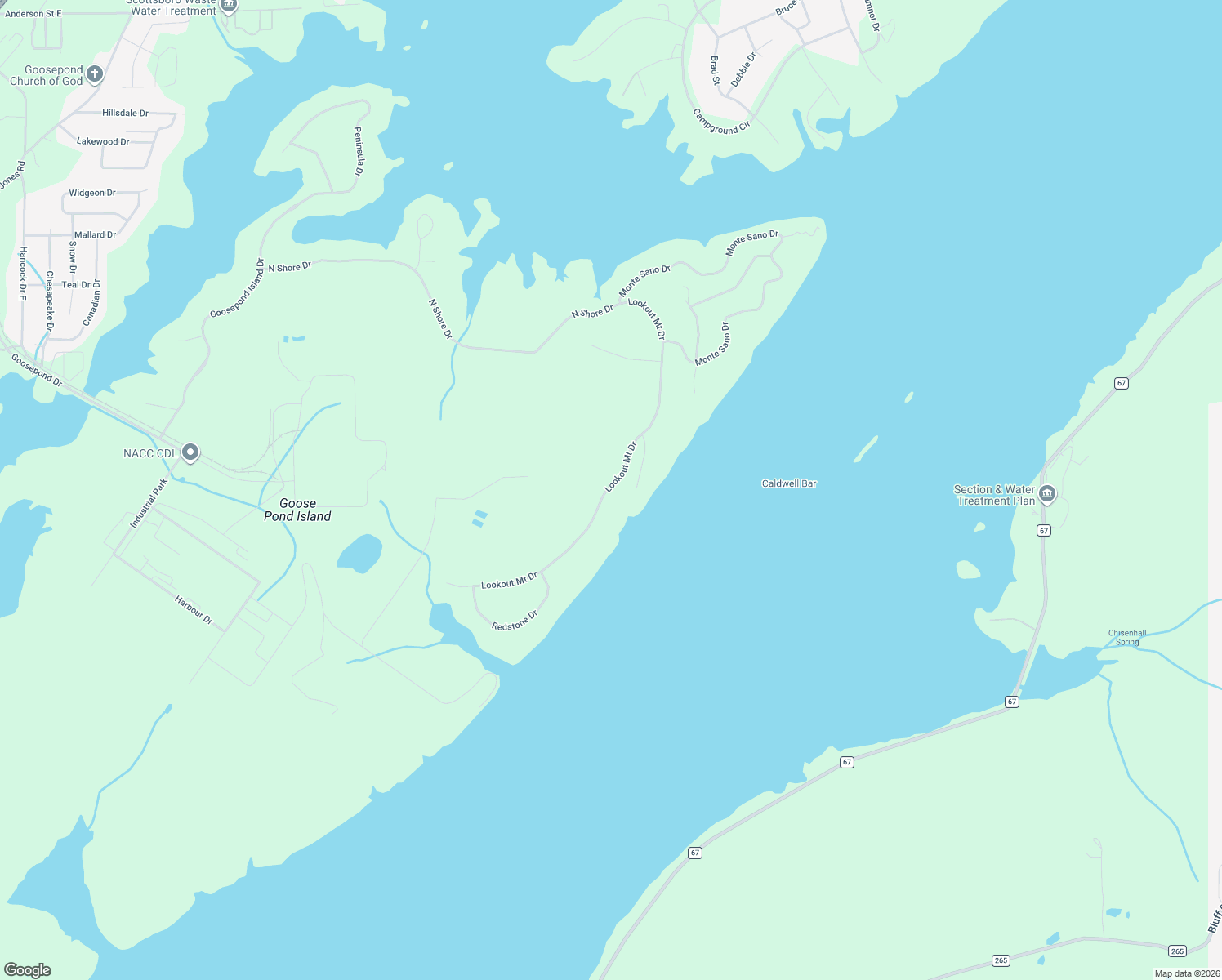 map of restaurants, bars, coffee shops, grocery stores, and more near 1892 Lookout Mount Drive in Scottsboro