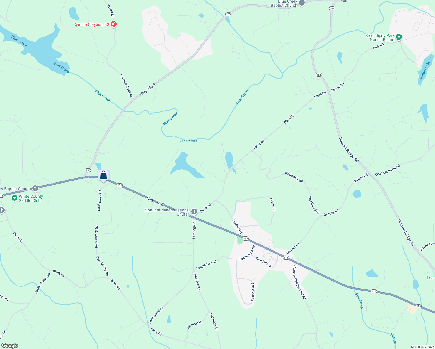 map of restaurants, bars, coffee shops, grocery stores, and more near 94 Wanderway Drive in Cleveland