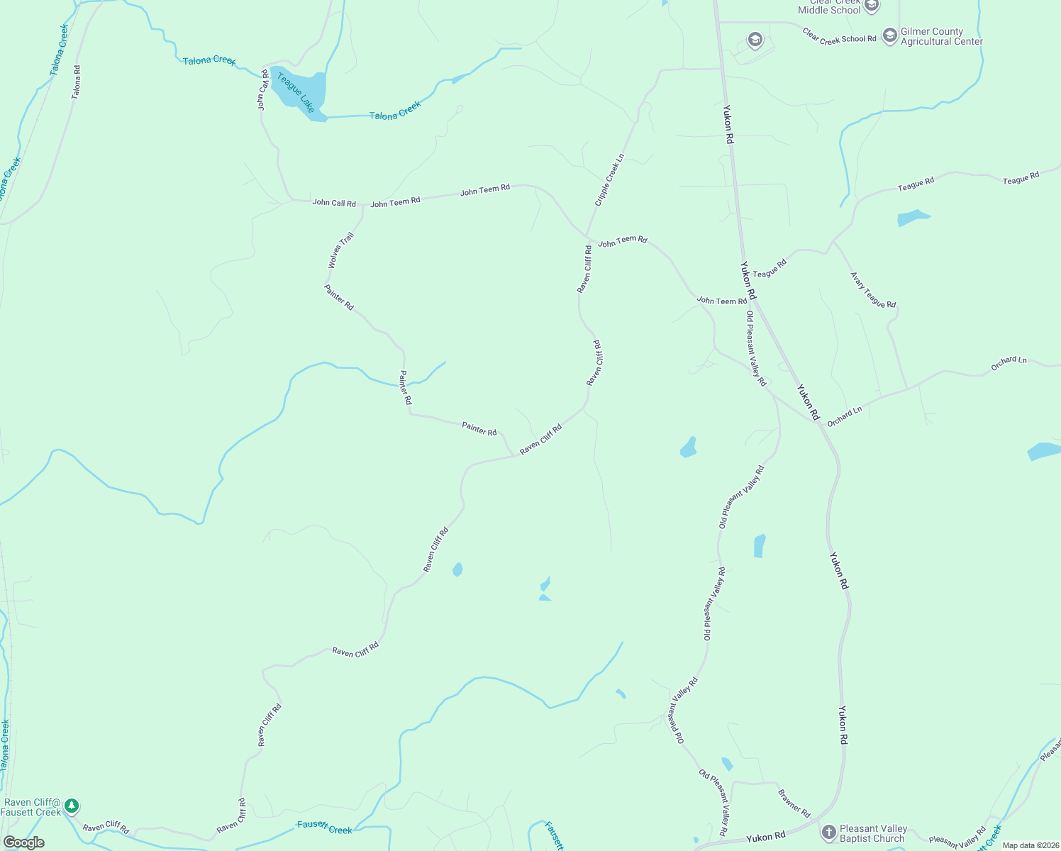 map of restaurants, bars, coffee shops, grocery stores, and more near Ridgeback Rd in Gilmer County