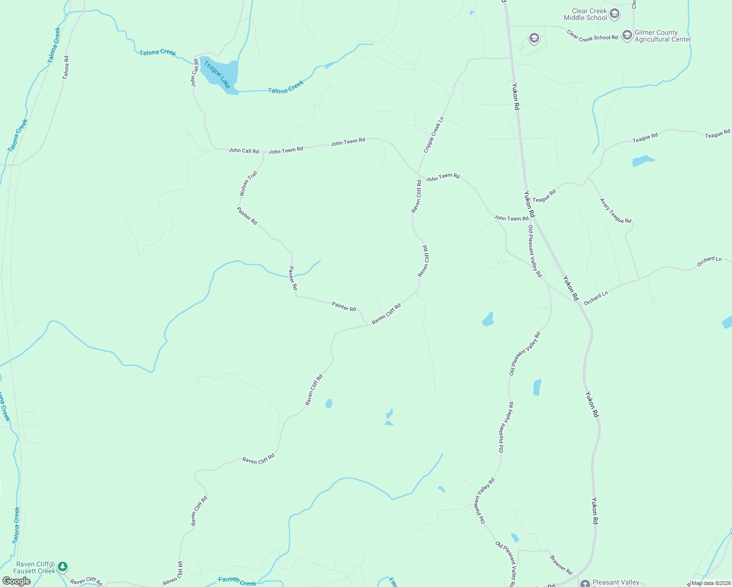 map of restaurants, bars, coffee shops, grocery stores, and more near Ridgeback Court in Talking Rock