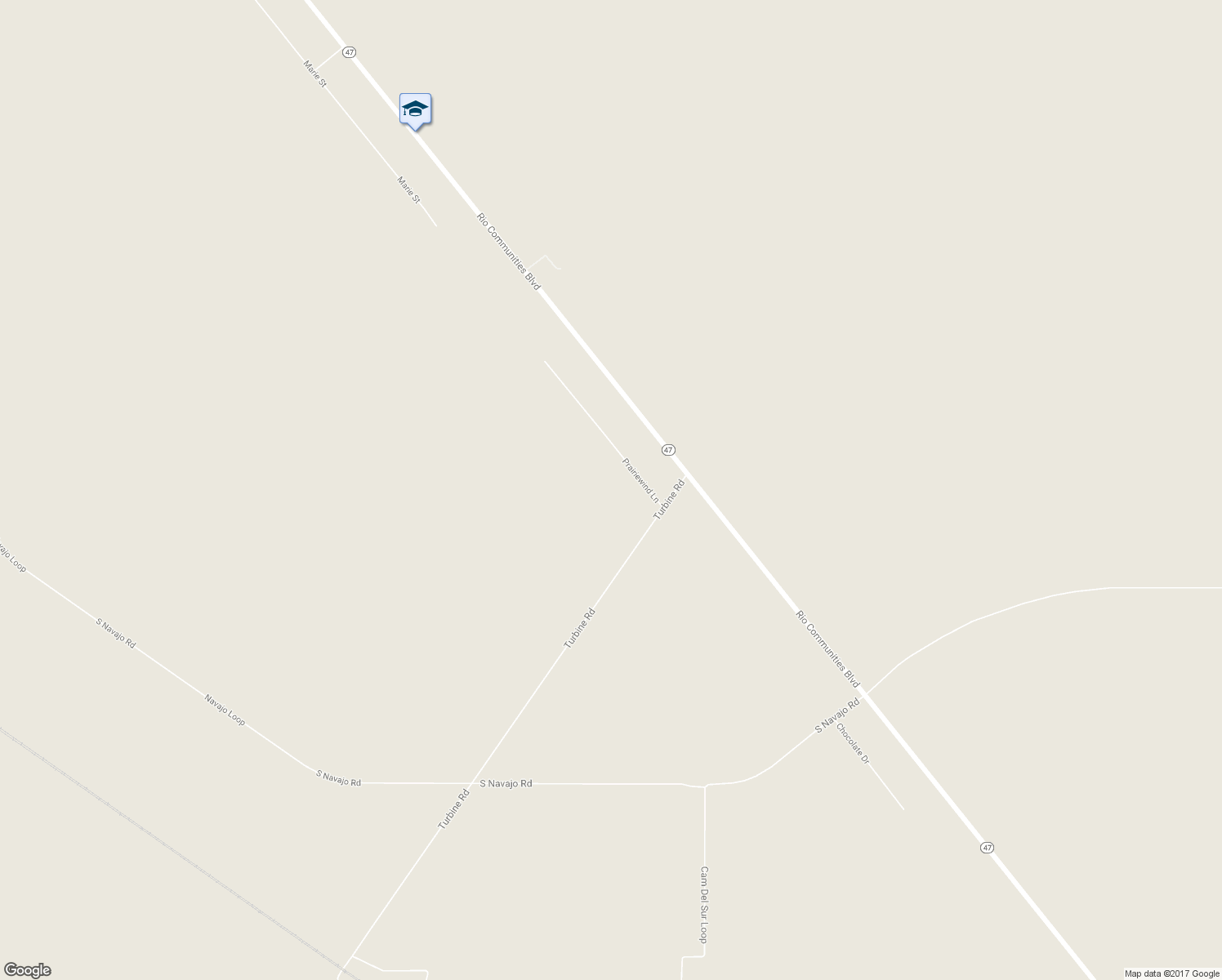 map of restaurants, bars, coffee shops, grocery stores, and more near 9 Prairiewind Lane in Belen