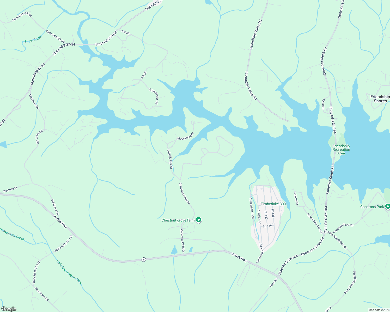 map of restaurants, bars, coffee shops, grocery stores, and more near 1271 Coneross Point Drive in Seneca