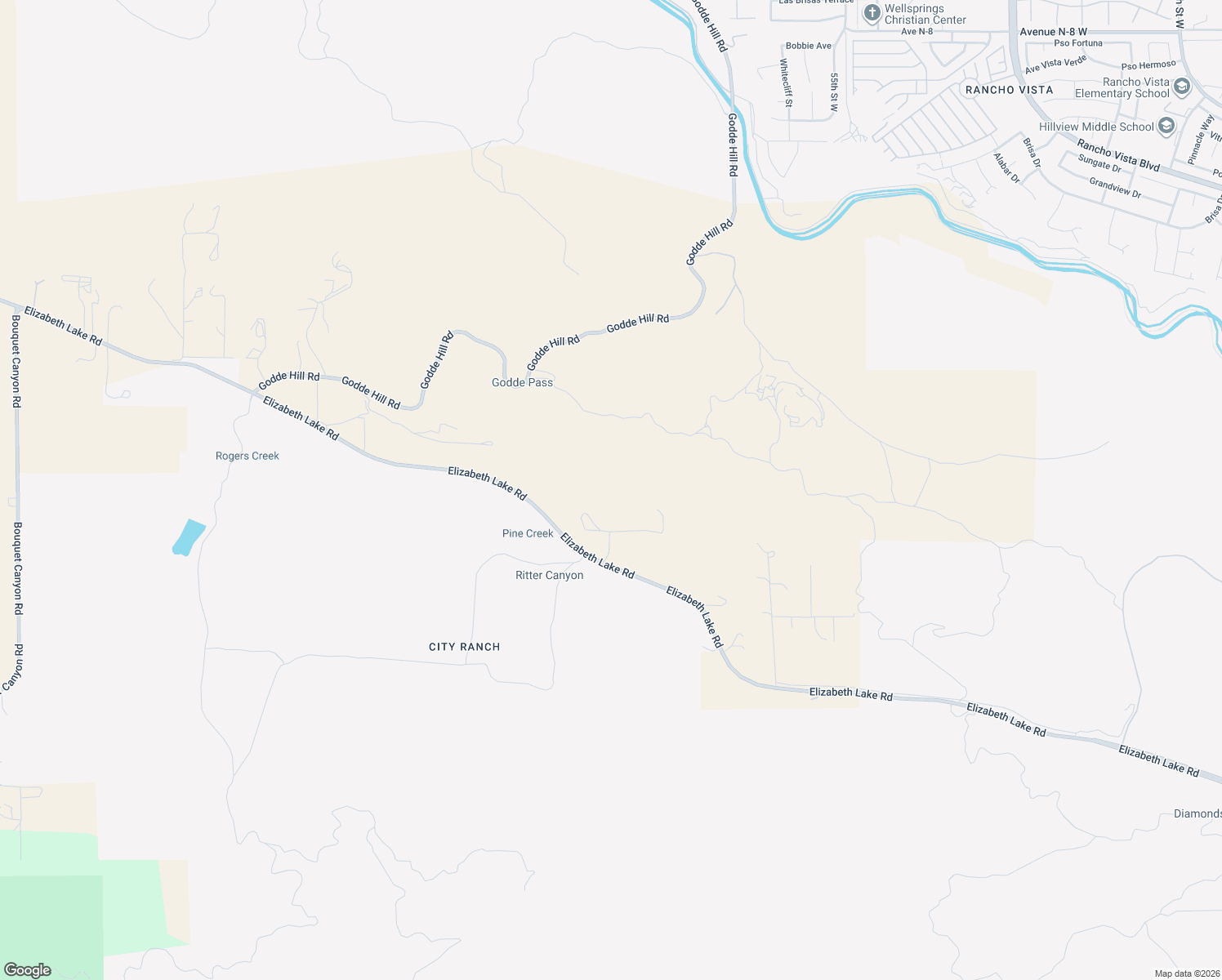 map of restaurants, bars, coffee shops, grocery stores, and more near 6221 Elizabeth Lake Road in Leona Valley
