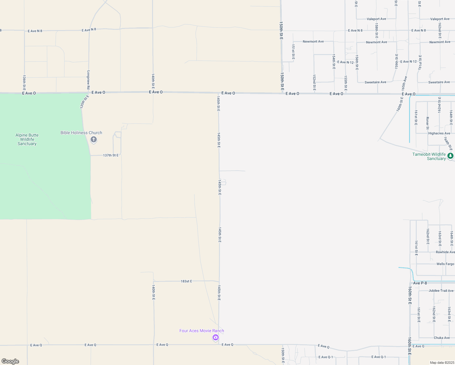 map of restaurants, bars, coffee shops, grocery stores, and more near 39820 145th Street East in Palmdale