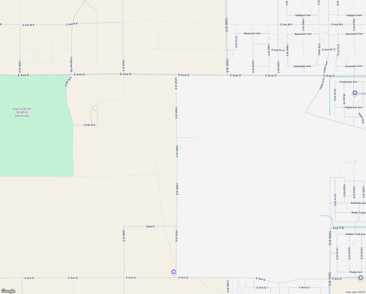 map of restaurants, bars, coffee shops, grocery stores, and more near 39820 145th Street East in Palmdale