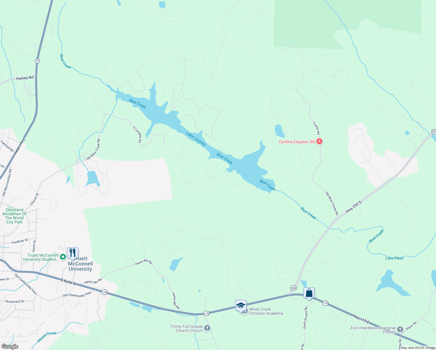 map of restaurants, bars, coffee shops, grocery stores, and more near 142 North Shore Drive in Cleveland