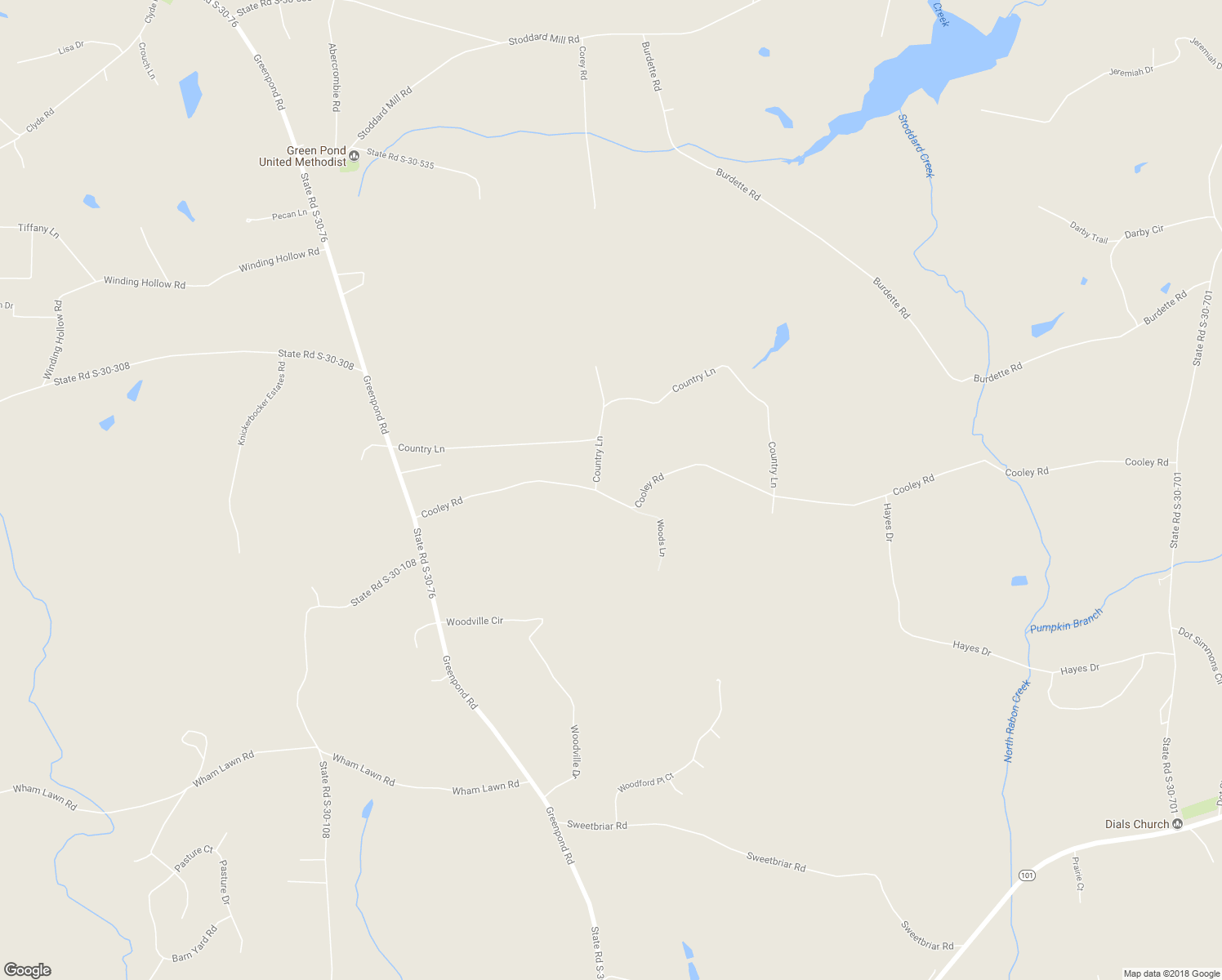 map of restaurants, bars, coffee shops, grocery stores, and more near 661 Cooley Road in Gray Court