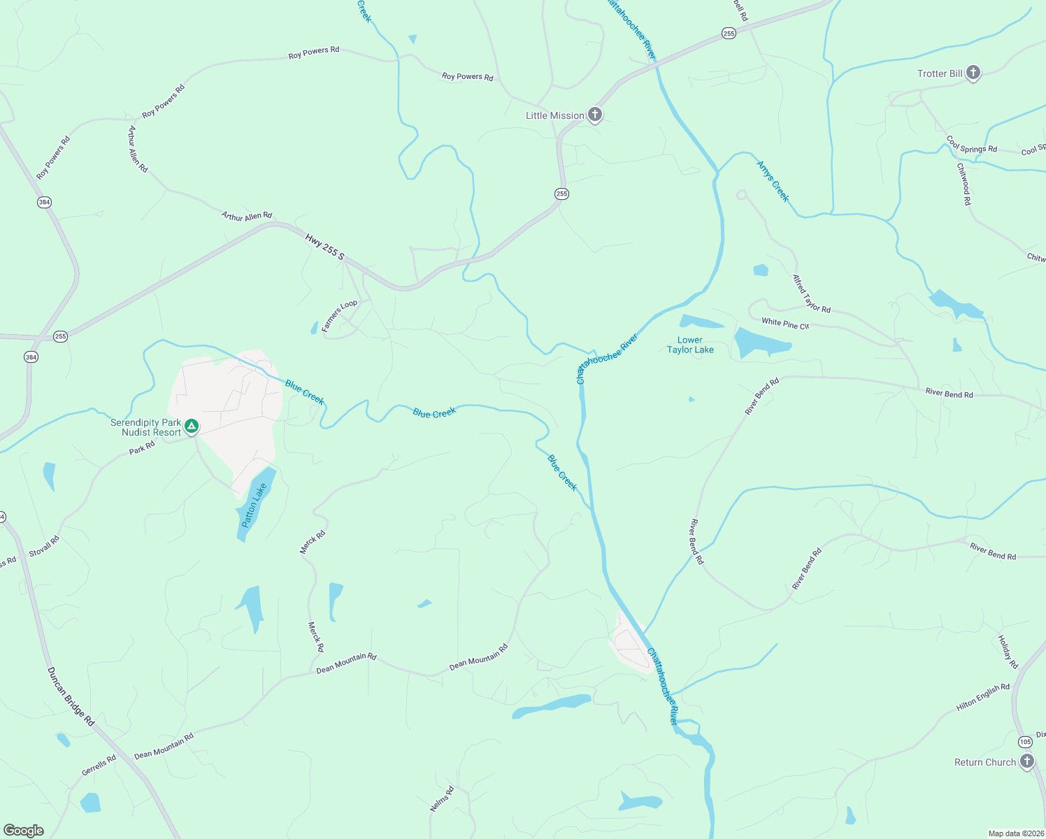 map of restaurants, bars, coffee shops, grocery stores, and more near 2347 Dean Mountain Road in Cleveland