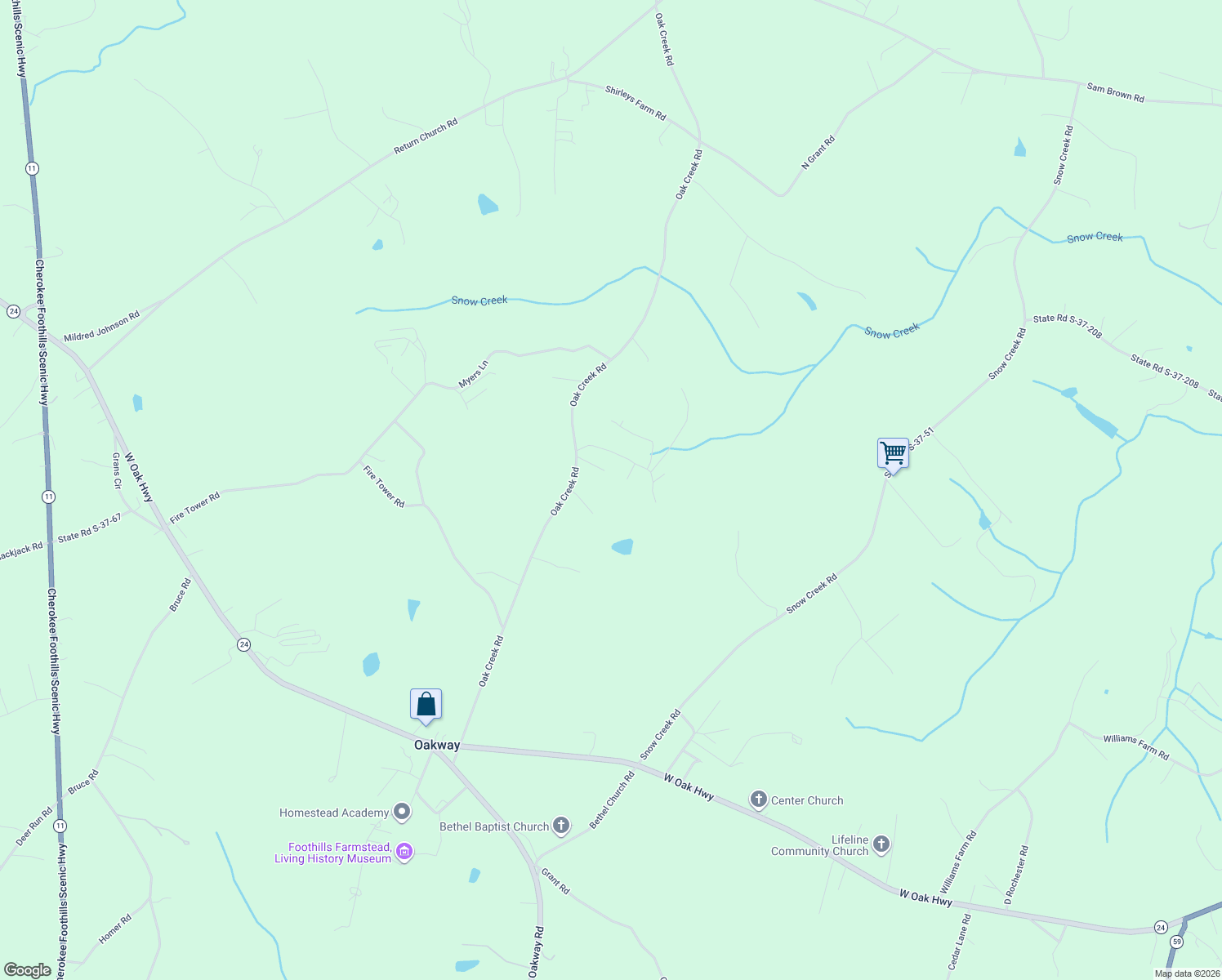map of restaurants, bars, coffee shops, grocery stores, and more near Jennifer Ln in Seneca