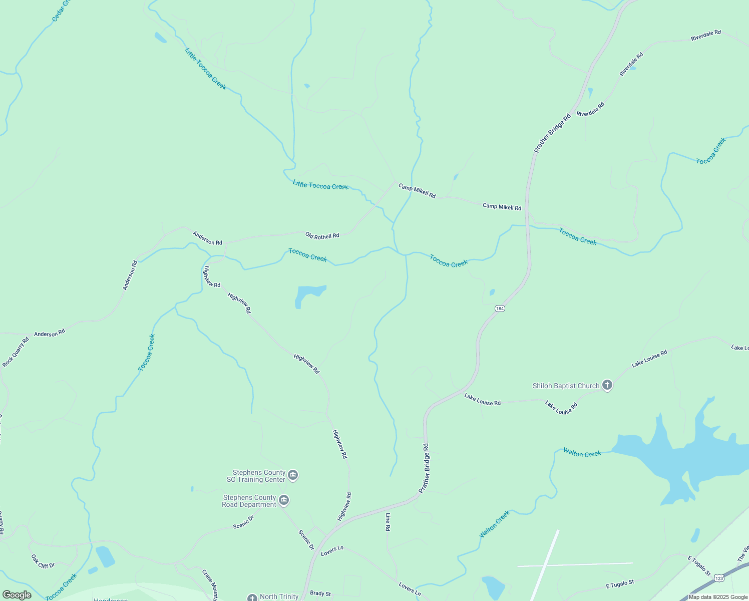 map of restaurants, bars, coffee shops, grocery stores, and more near 468 Pheasant Mount Road in Toccoa