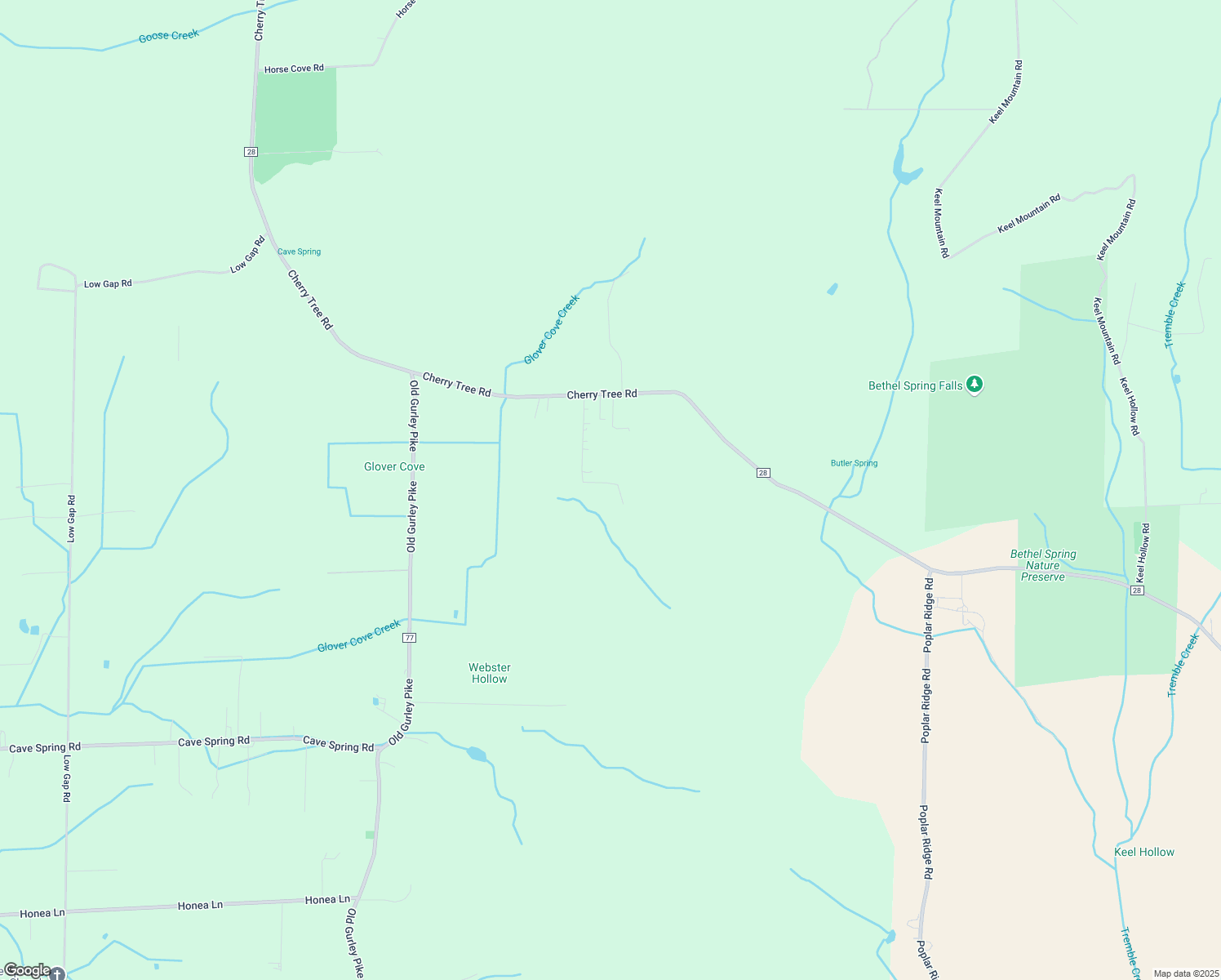 map of restaurants, bars, coffee shops, grocery stores, and more near 215 Bowen Lane in Gurley