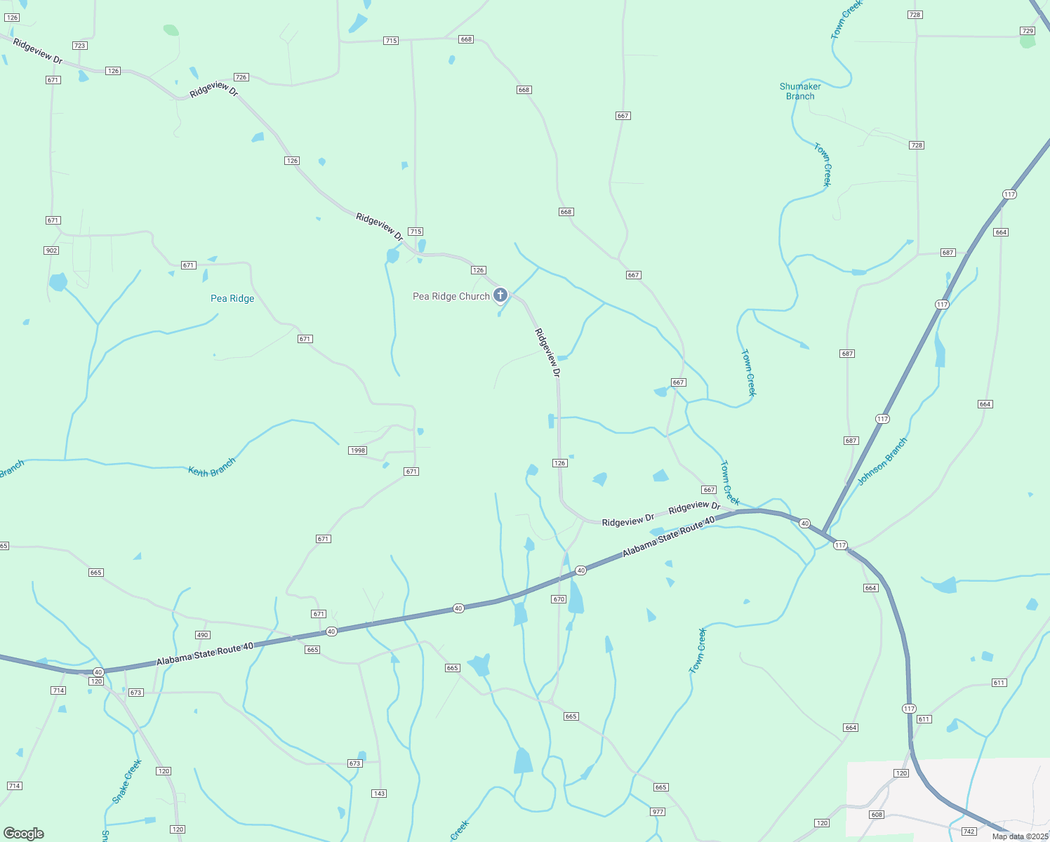 map of restaurants, bars, coffee shops, grocery stores, and more near 4484 County Road 126 in Henagar
