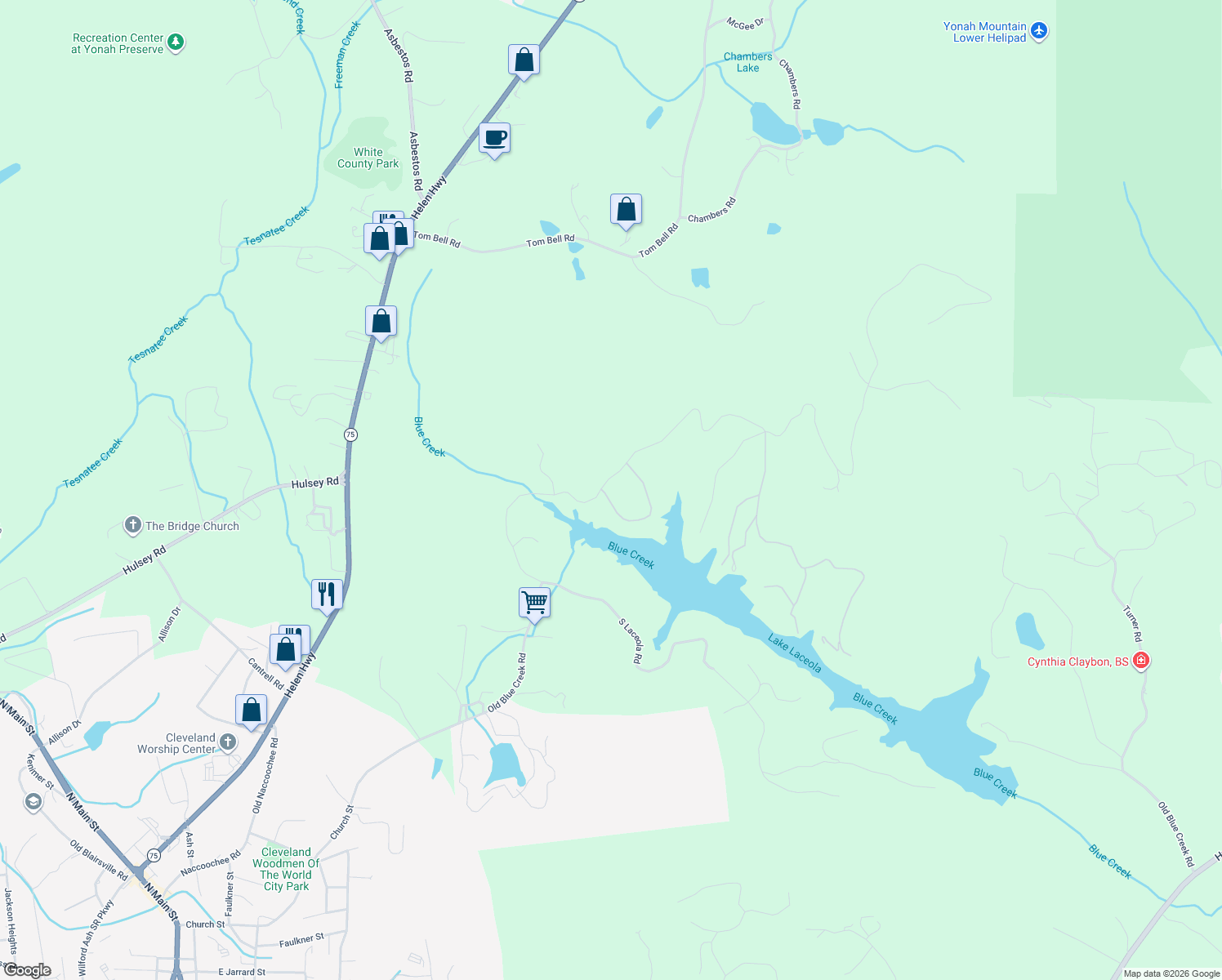map of restaurants, bars, coffee shops, grocery stores, and more near 29 Lakemont Road in Cleveland