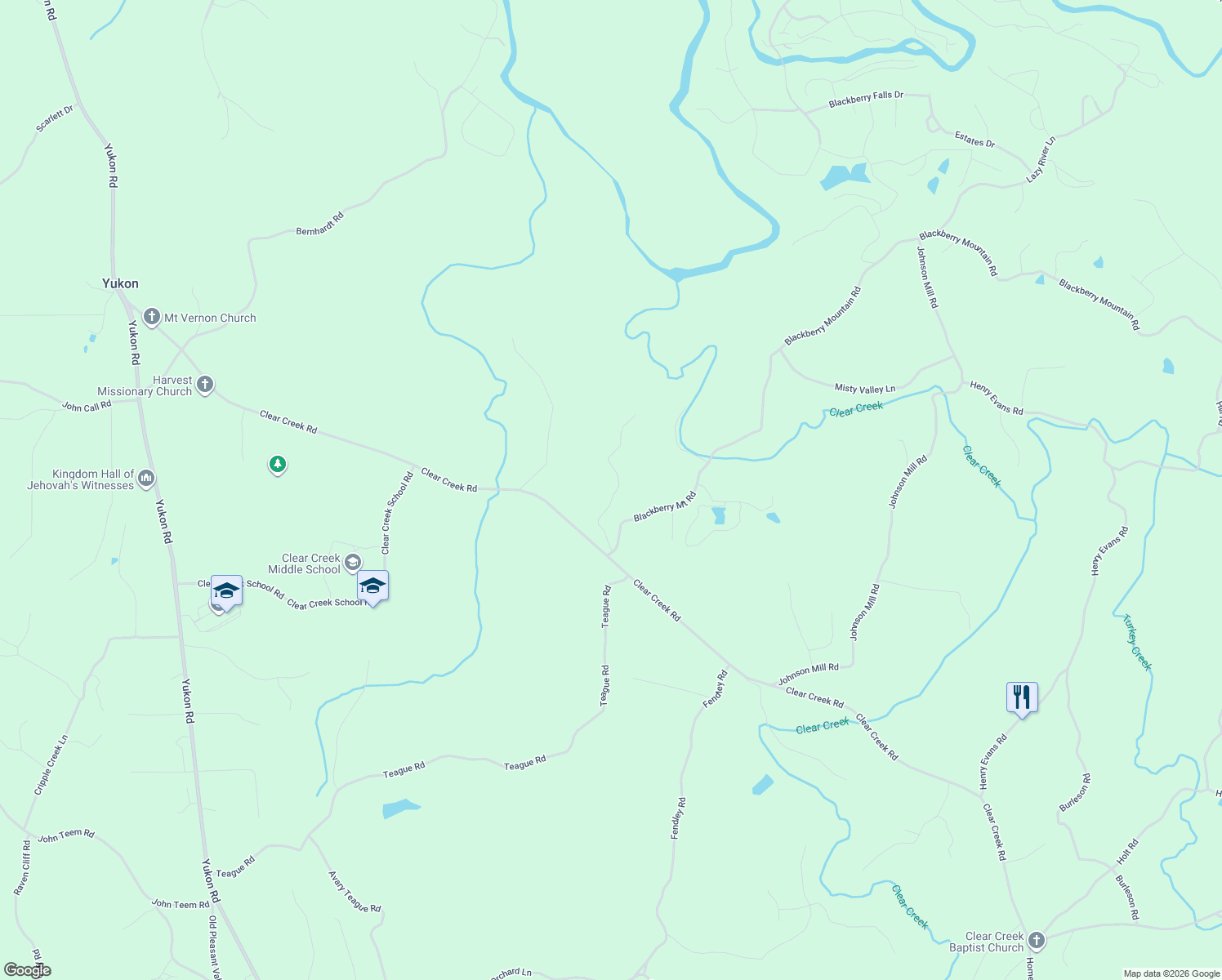 map of restaurants, bars, coffee shops, grocery stores, and more near 195 Wise Acres Road in Ellijay