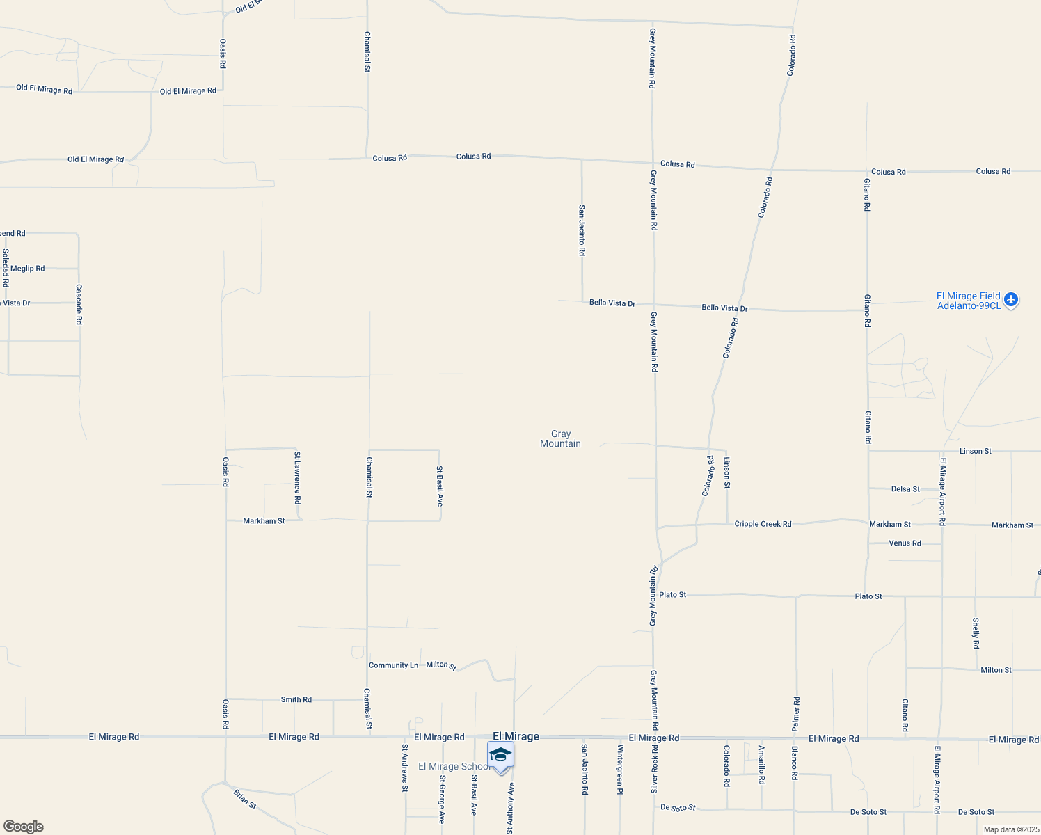map of restaurants, bars, coffee shops, grocery stores, and more near Oasis Road in San Bernardino County