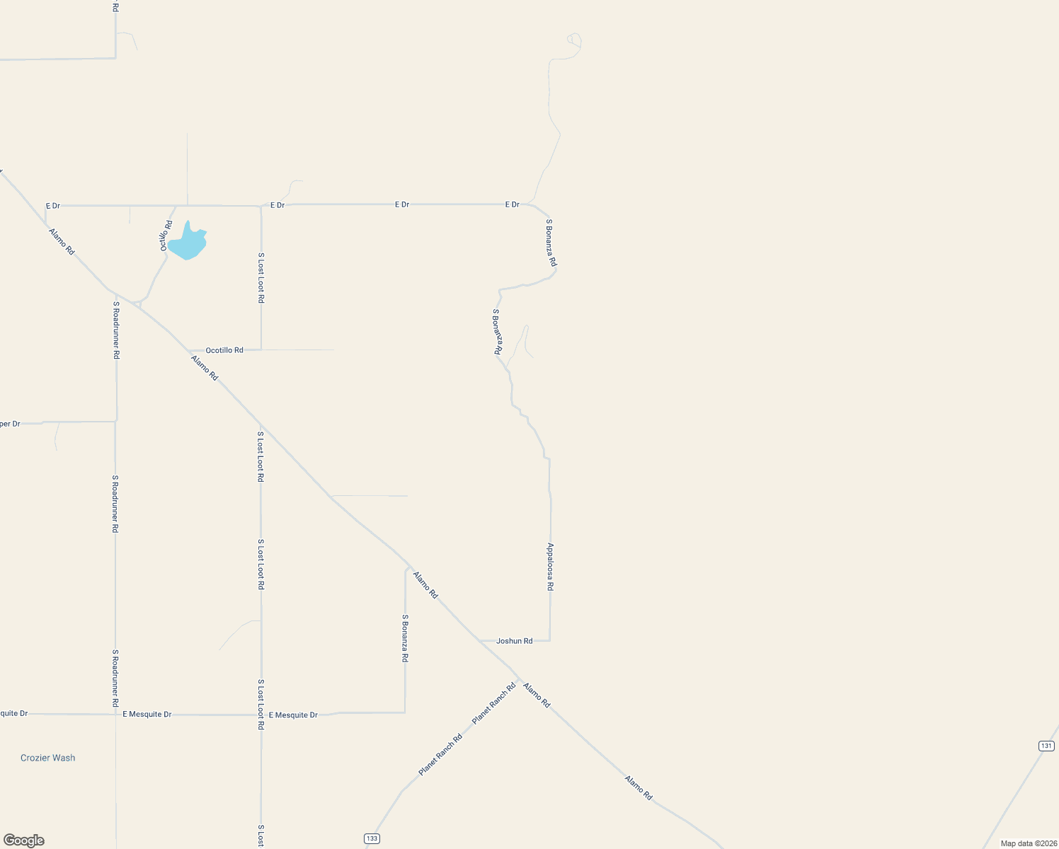 map of restaurants, bars, coffee shops, grocery stores, and more near South Bonanza Road in Mohave County