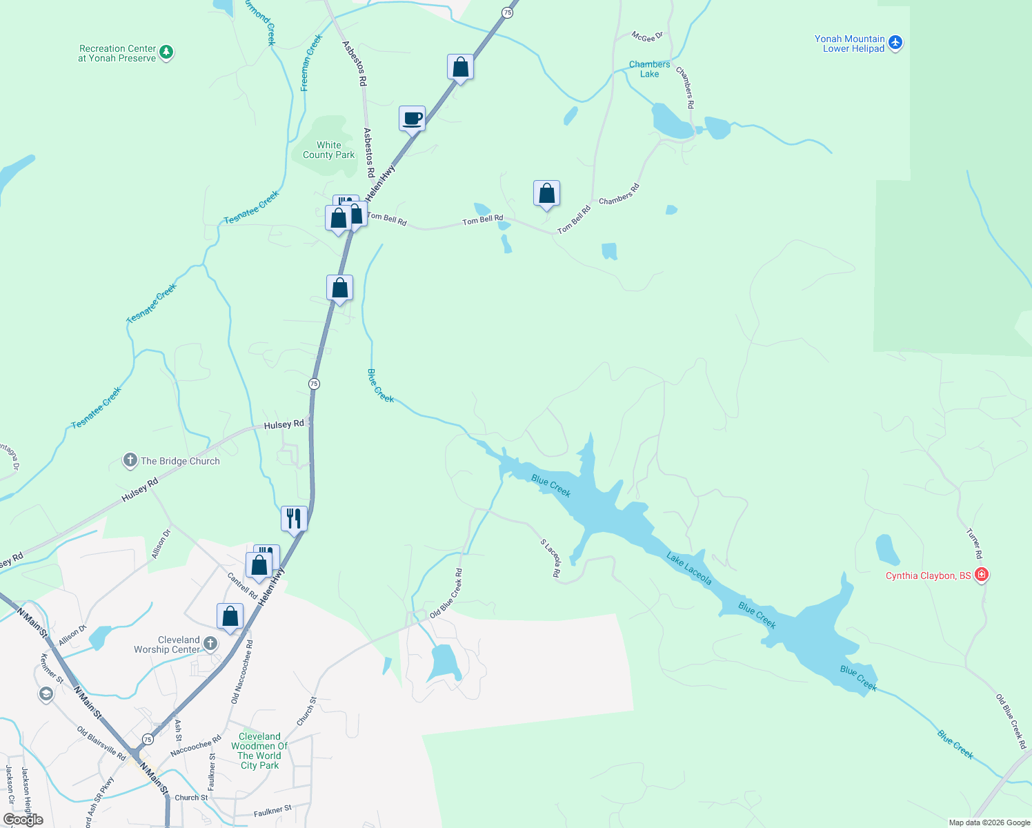 map of restaurants, bars, coffee shops, grocery stores, and more near 29 Lakemont Road in Cleveland