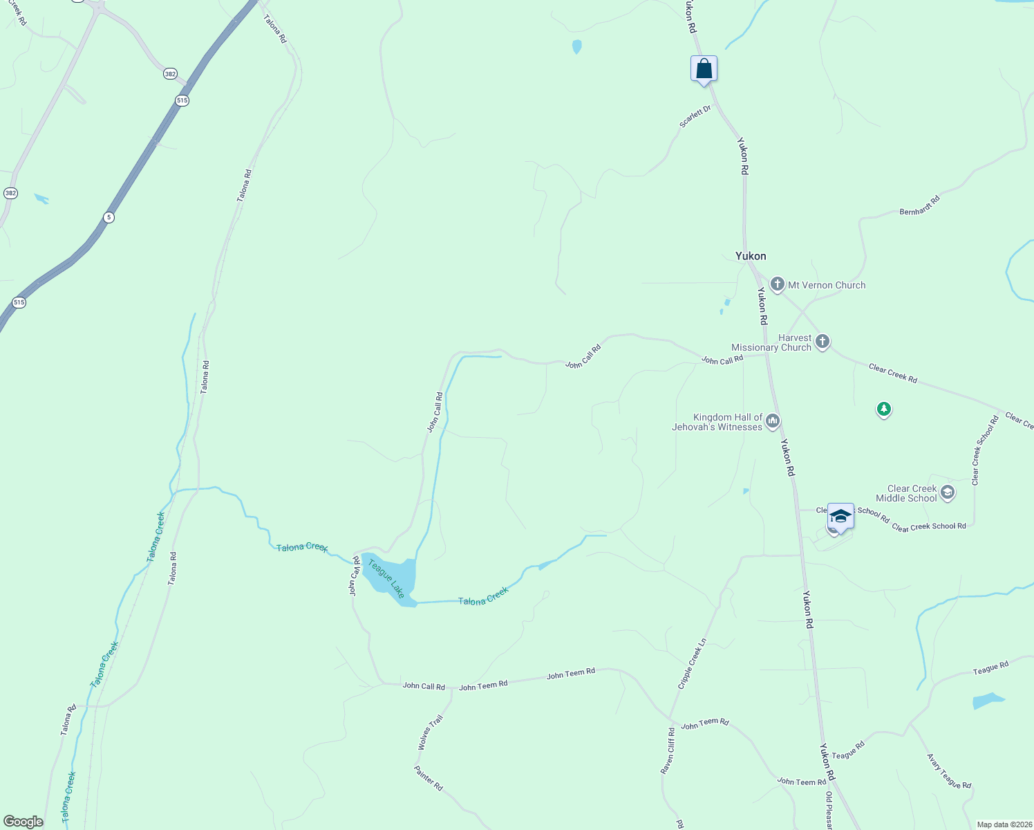 map of restaurants, bars, coffee shops, grocery stores, and more near 199 Cunningham Mountain Road in Ellijay