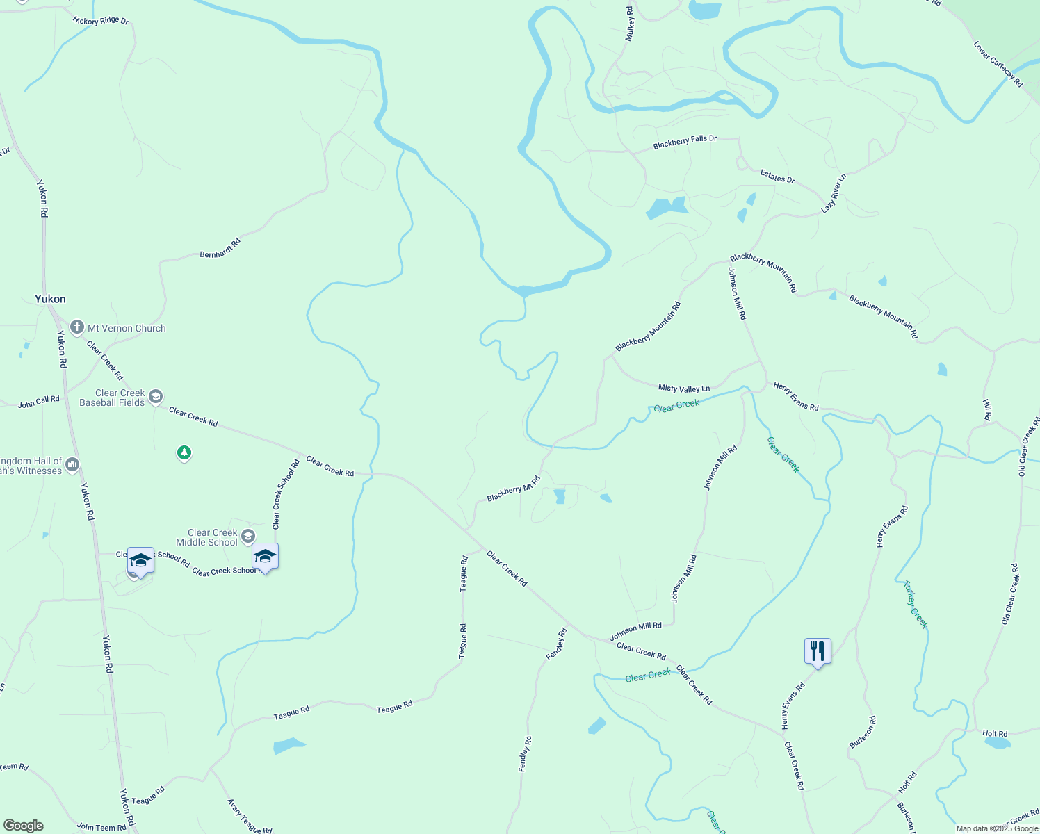 map of restaurants, bars, coffee shops, grocery stores, and more near 175 Hemlock Lane in Ellijay