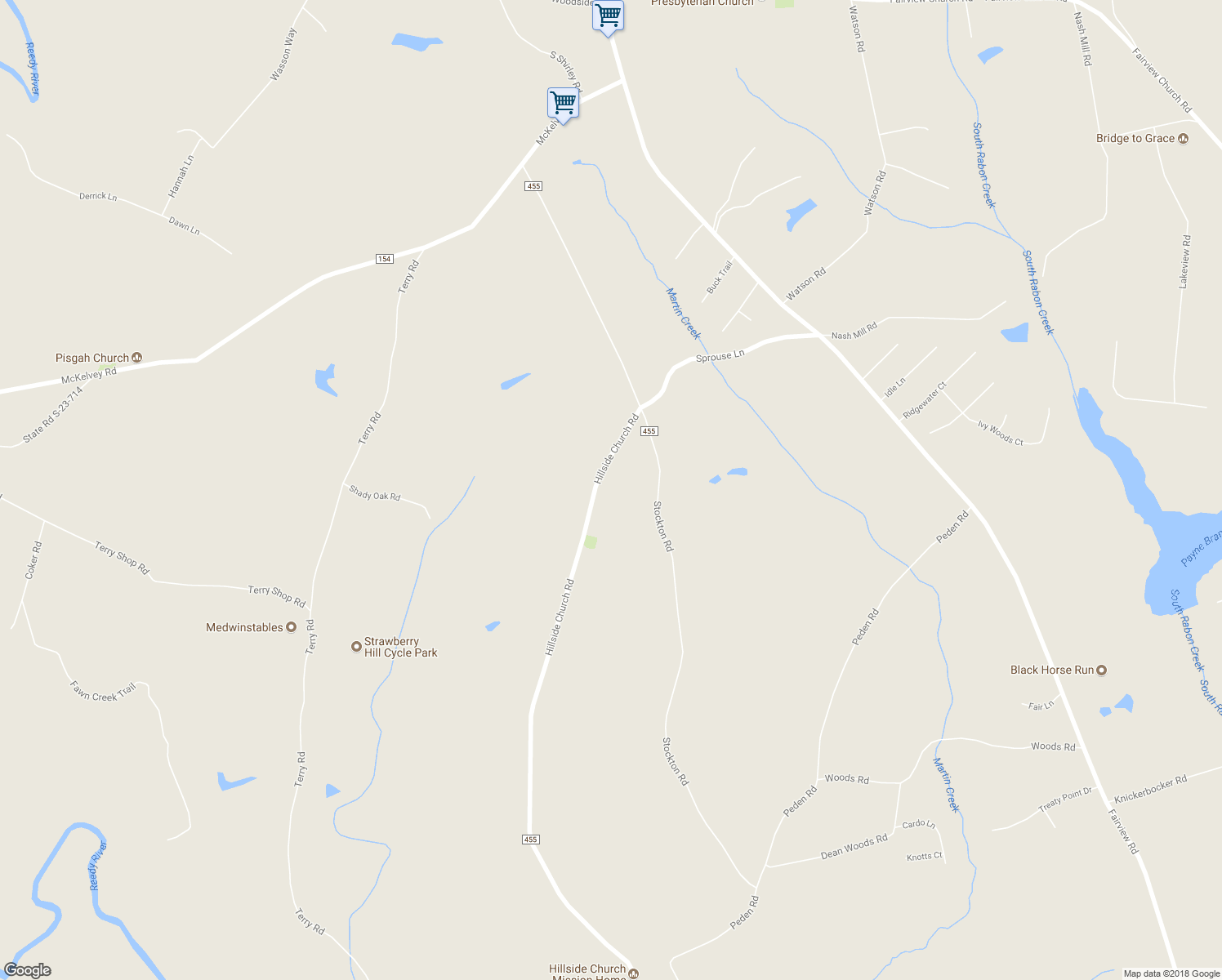 map of restaurants, bars, coffee shops, grocery stores, and more near 213 Hillside Church Road in Fountain Inn
