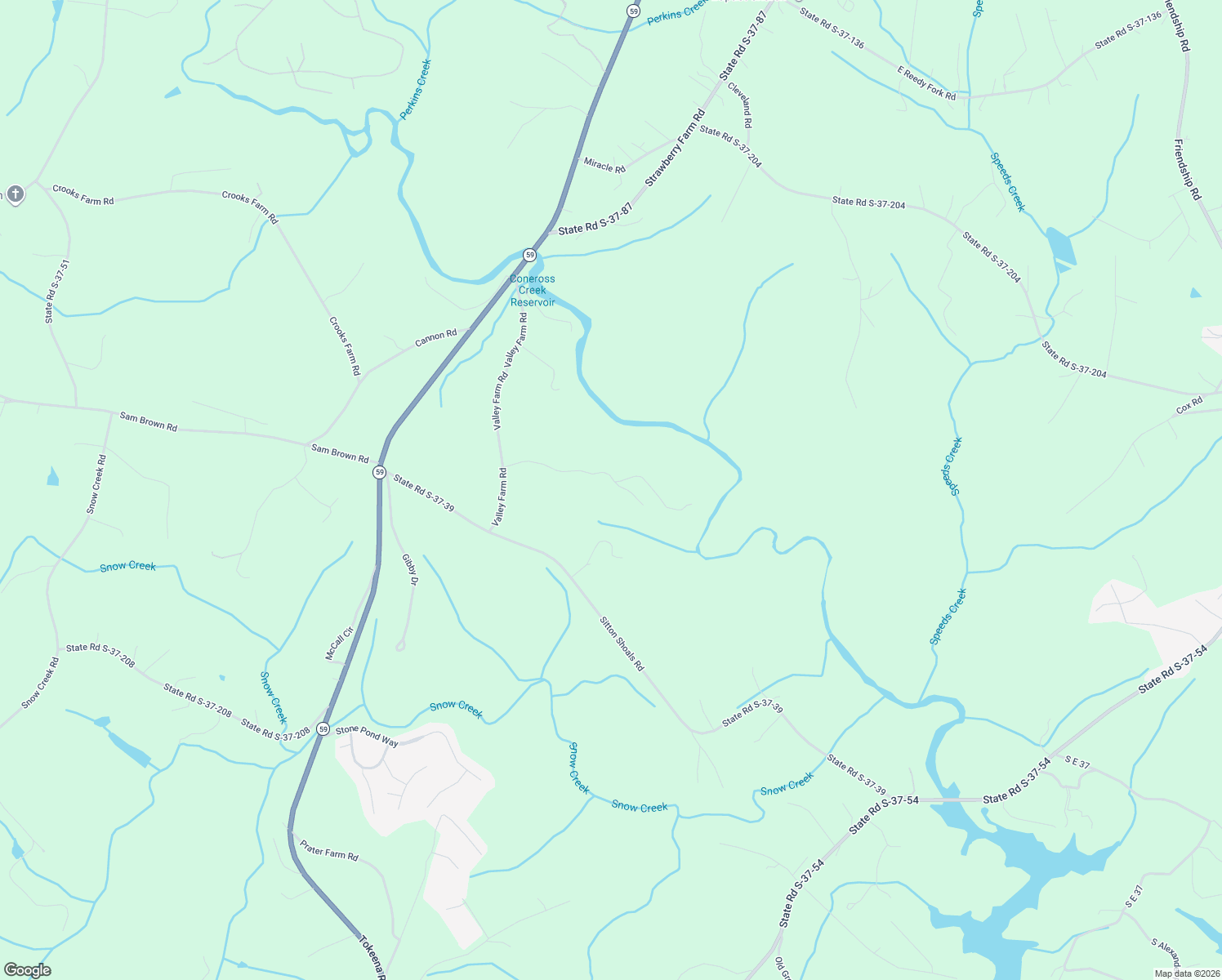 map of restaurants, bars, coffee shops, grocery stores, and more near 6200 Oak Valley Road in Seneca