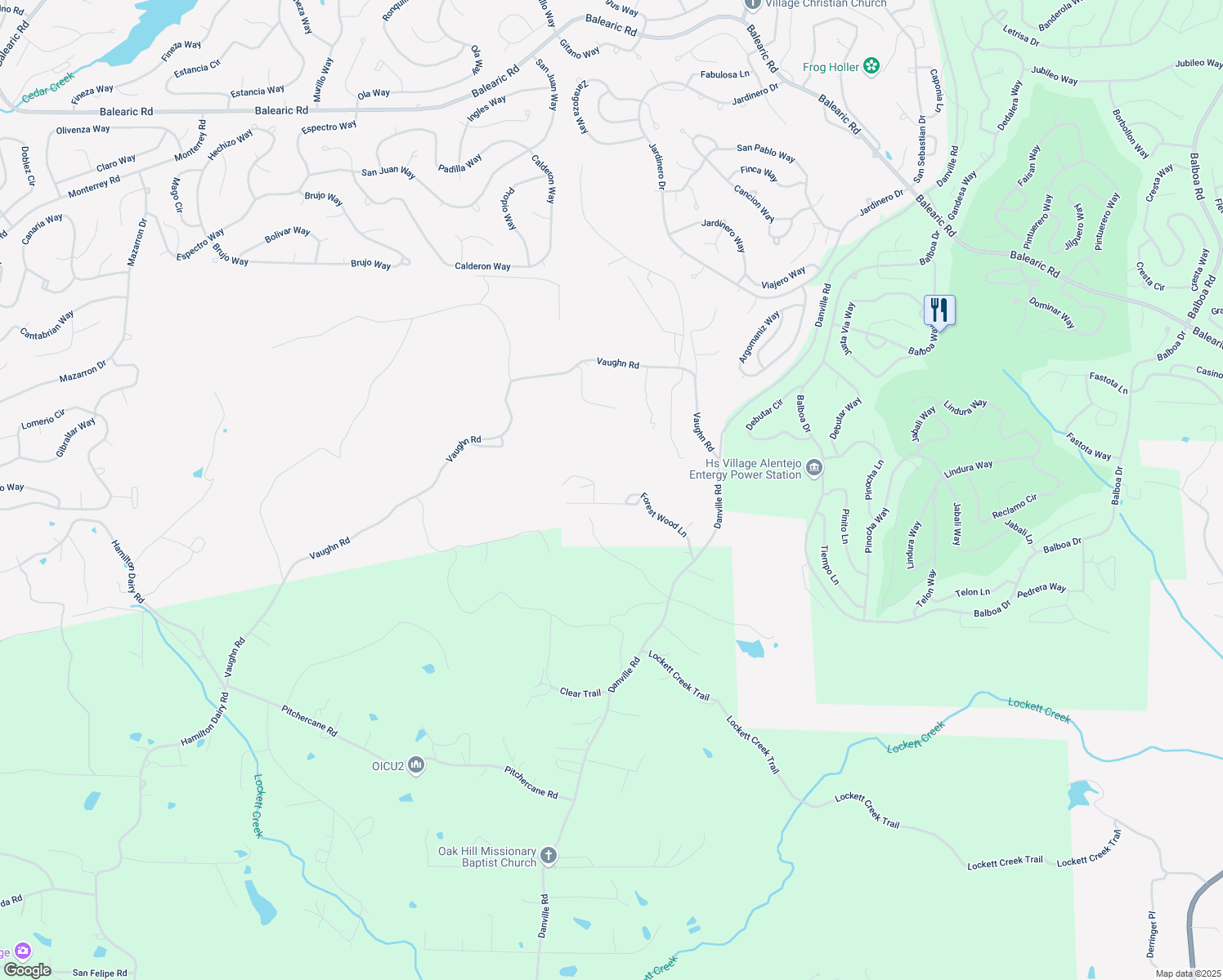 map of restaurants, bars, coffee shops, grocery stores, and more near 232 Forest Wood Lane in Hot Springs