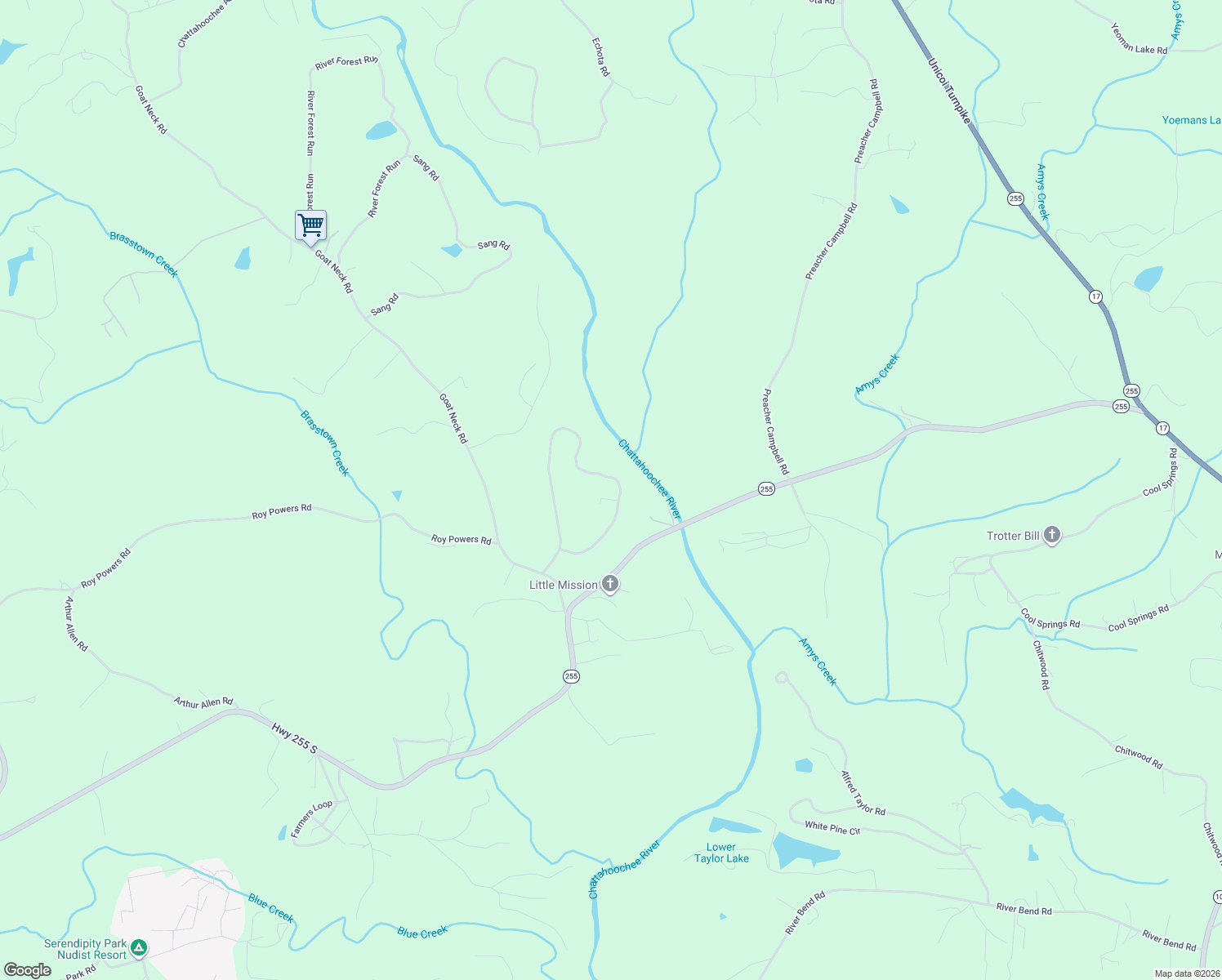 map of restaurants, bars, coffee shops, grocery stores, and more near 726 Rainbow Circle in Cleveland