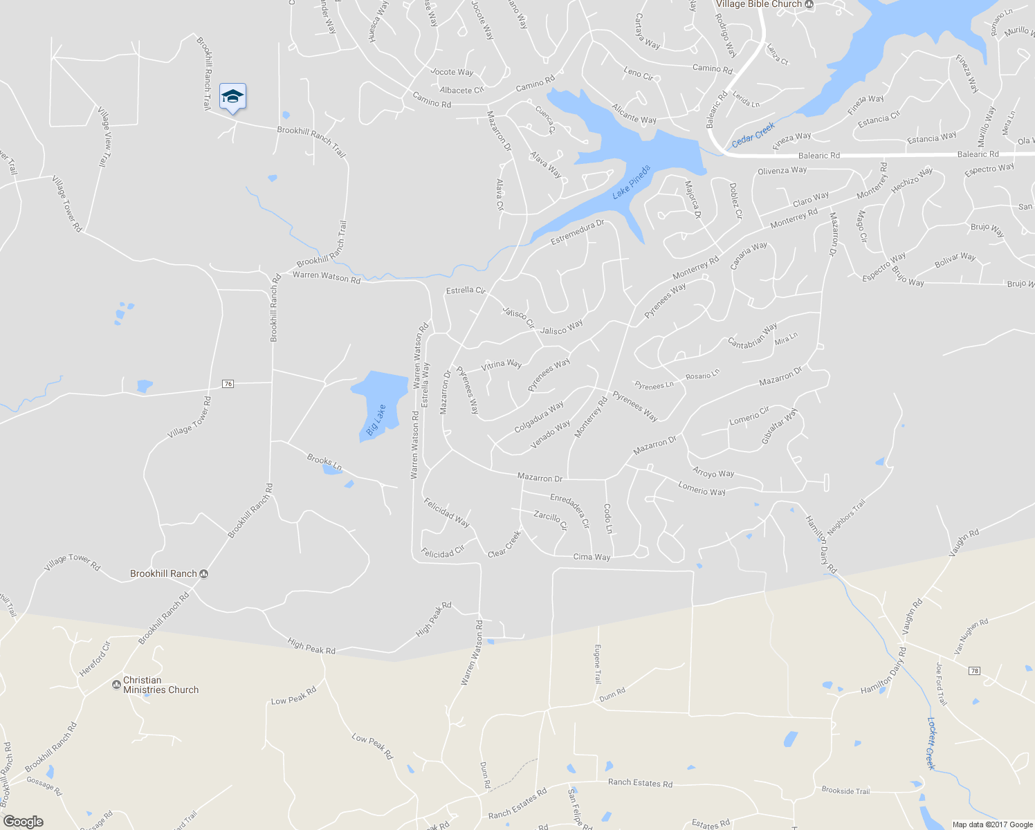 map of restaurants, bars, coffee shops, grocery stores, and more near 37 Pyrenees Way in Hot Springs