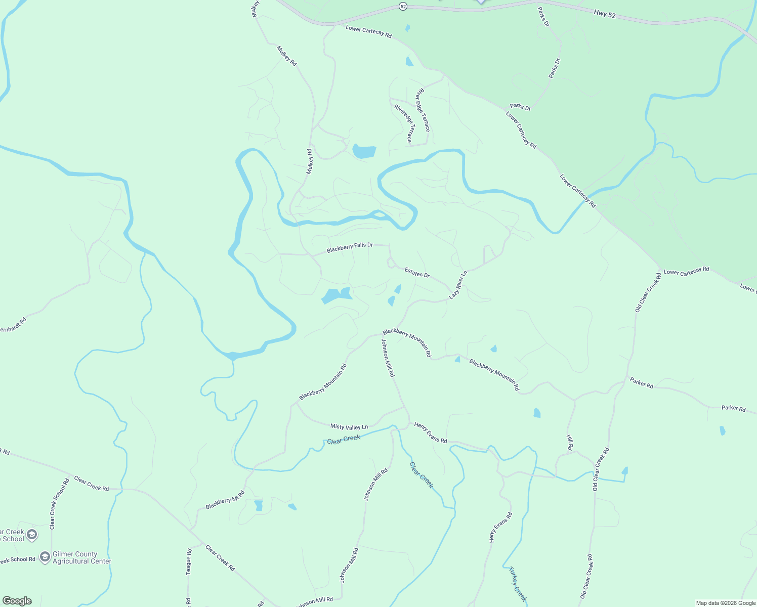 map of restaurants, bars, coffee shops, grocery stores, and more near 85 Misty Hollow Ridge in Ellijay