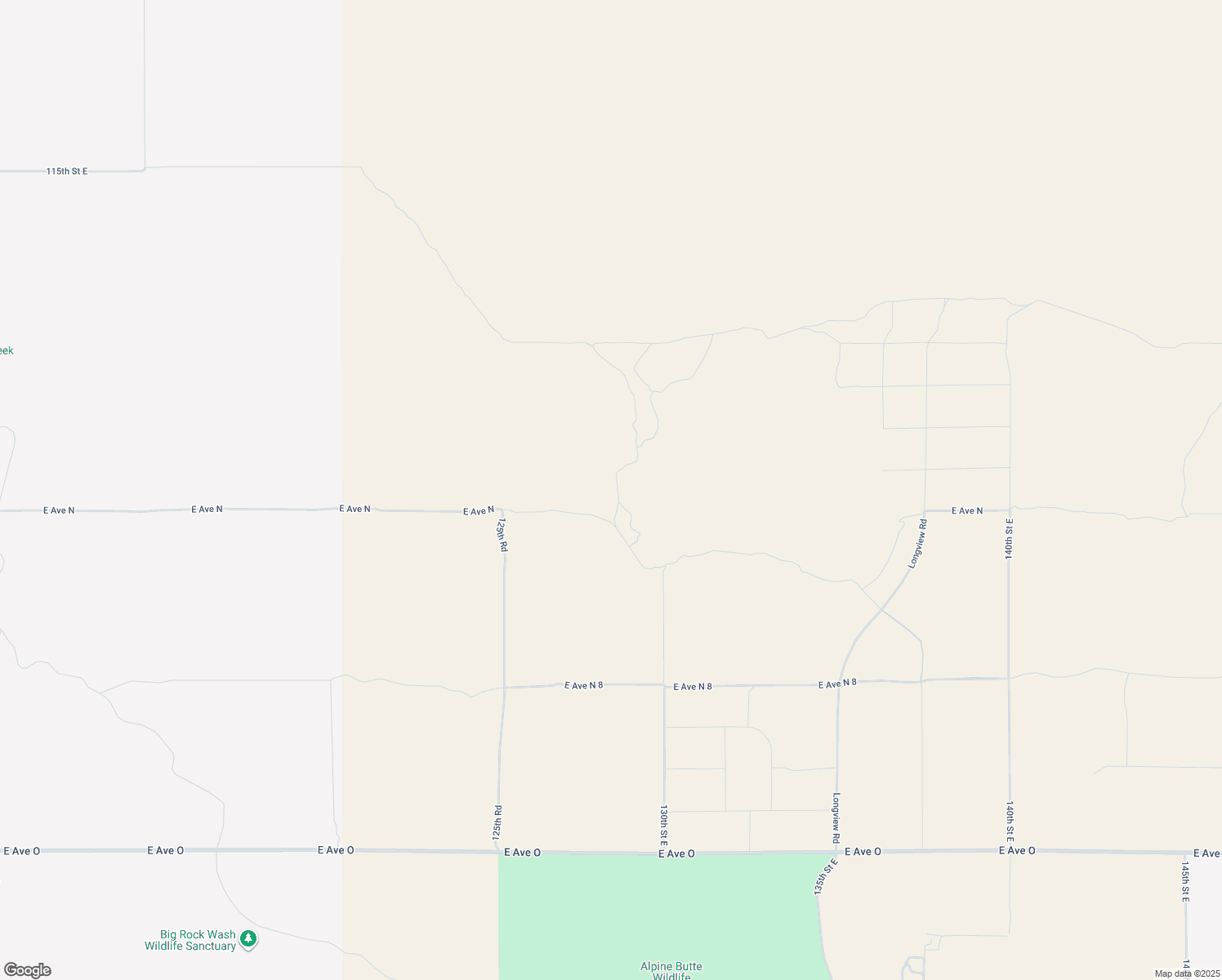 map of restaurants, bars, coffee shops, grocery stores, and more near 125th Street East in Los Angeles County