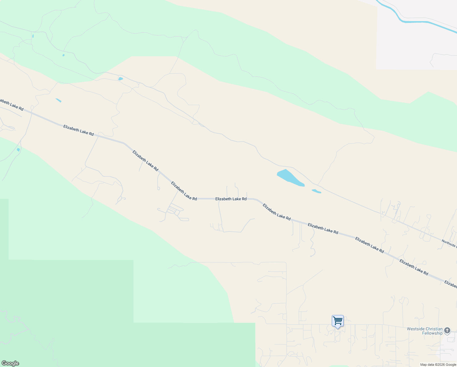map of restaurants, bars, coffee shops, grocery stores, and more near 11041 Elizabeth Lake Road in Leona Valley