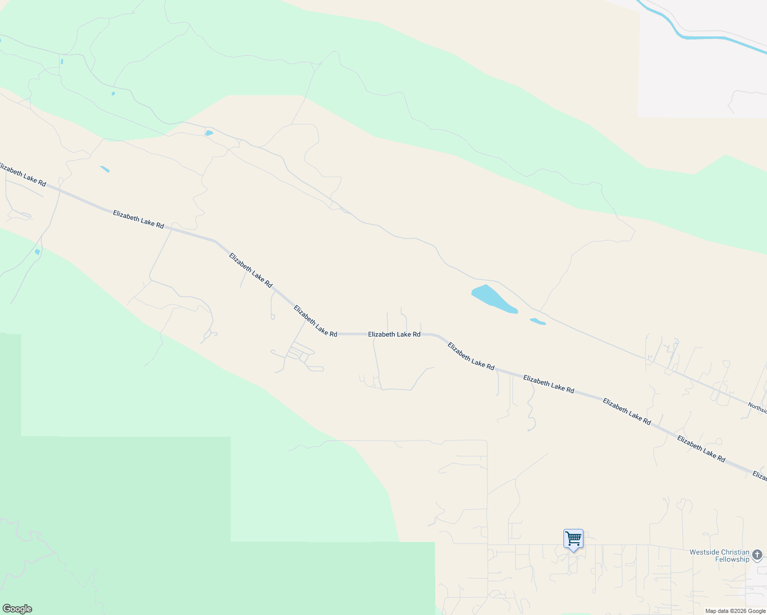 map of restaurants, bars, coffee shops, grocery stores, and more near 11043 Elizabeth Lake Road in Leona Valley