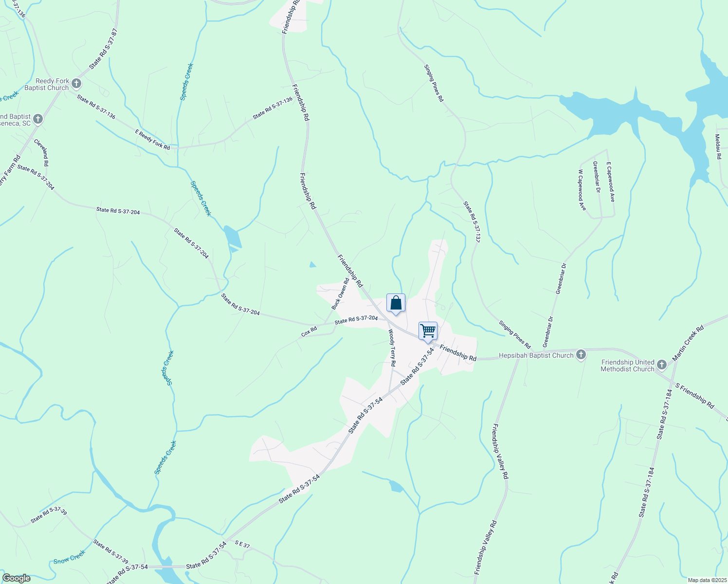 map of restaurants, bars, coffee shops, grocery stores, and more near 814 S-37-21 in Seneca