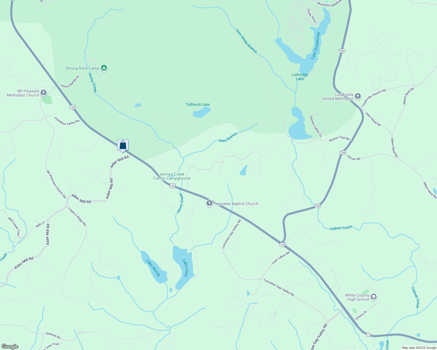 map of restaurants, bars, coffee shops, grocery stores, and more near 530 High Meadow Trail in Cleveland