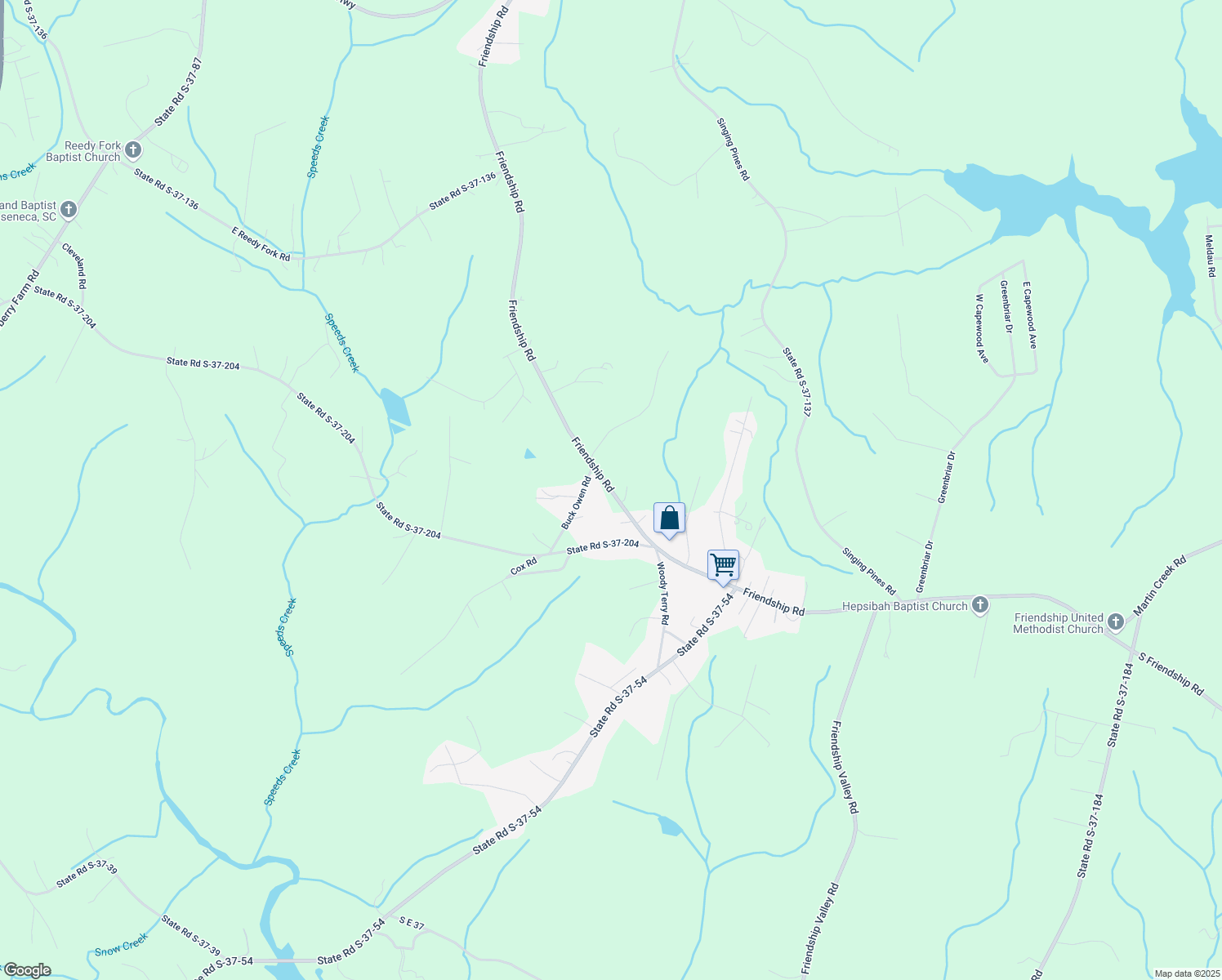 map of restaurants, bars, coffee shops, grocery stores, and more near 814 S-37-21 in Seneca