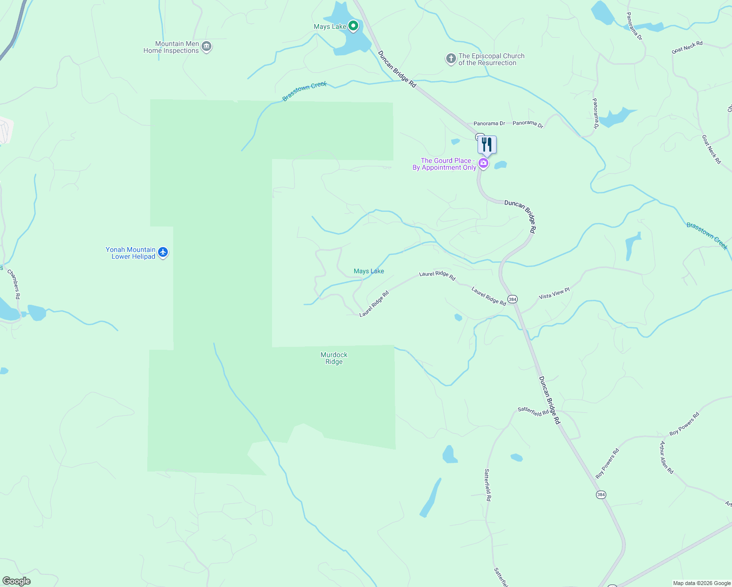 map of restaurants, bars, coffee shops, grocery stores, and more near 57 Yellow Rock Road in Cleveland