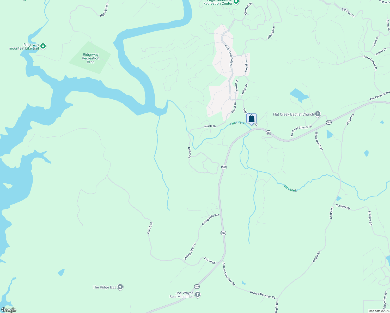 map of restaurants, bars, coffee shops, grocery stores, and more near 1501-1699 Nexus Dr in Ellijay